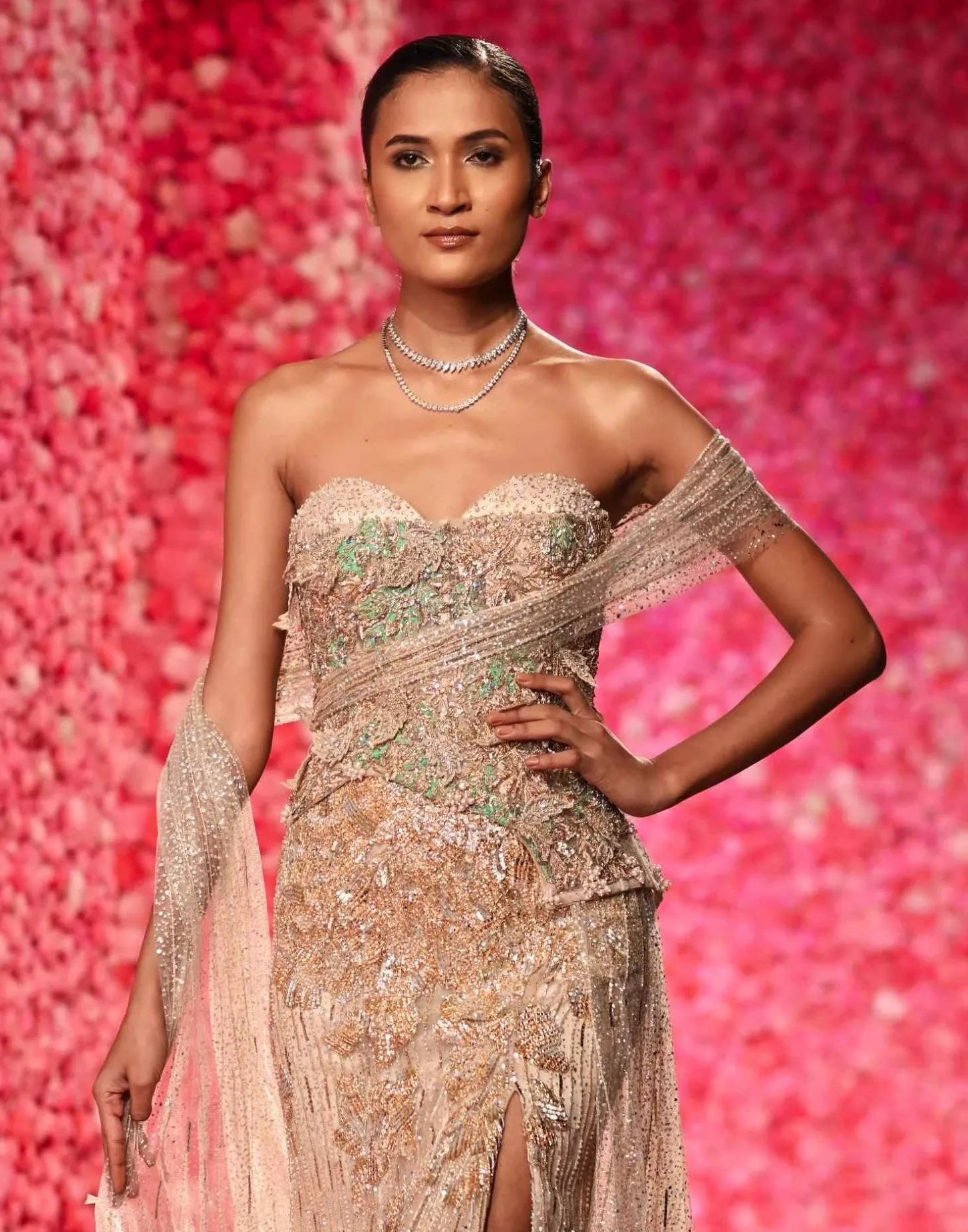 Lucie pale yellow gold gown