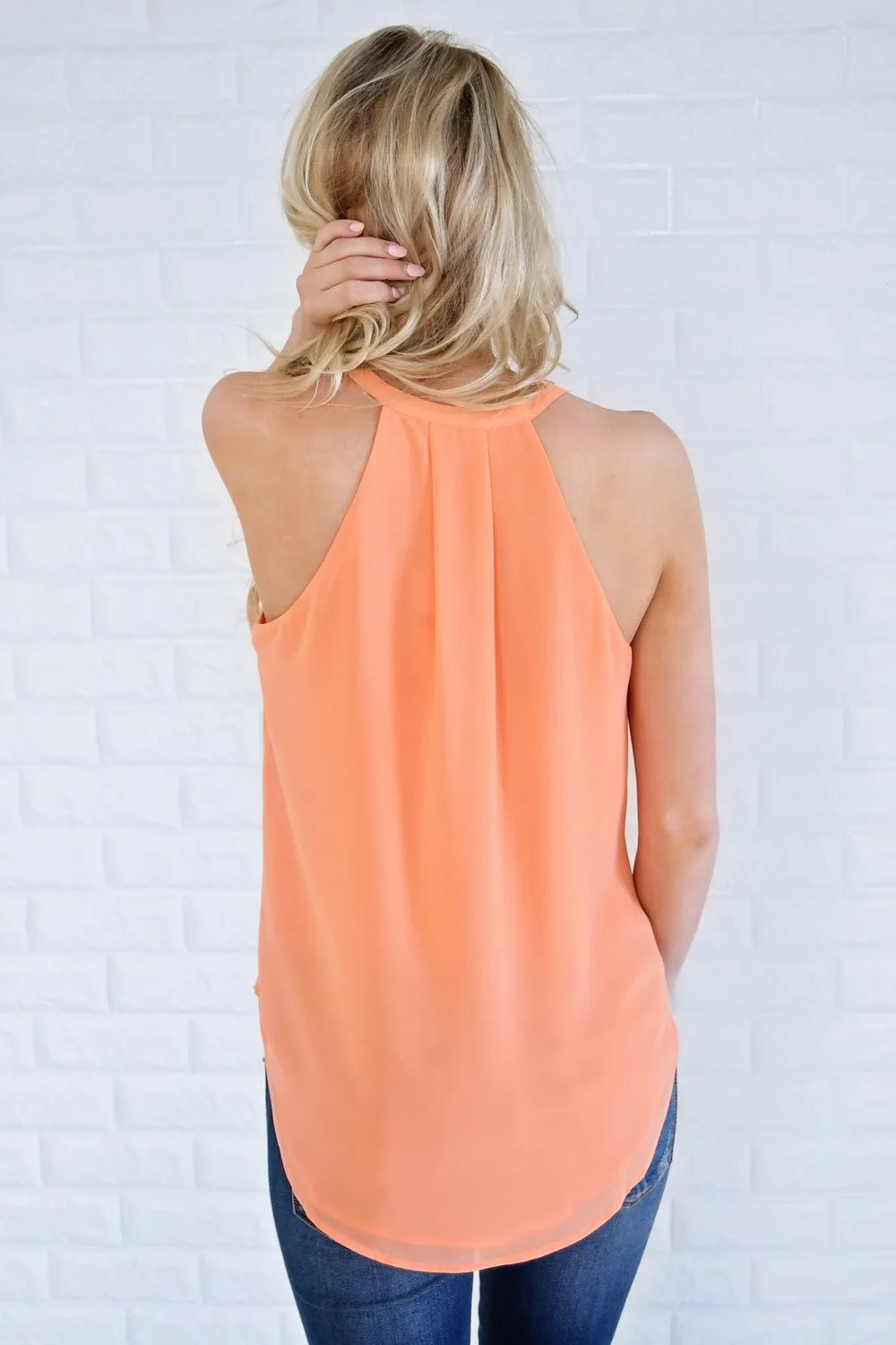 Lucky Tank Top ~ Creamsicle
