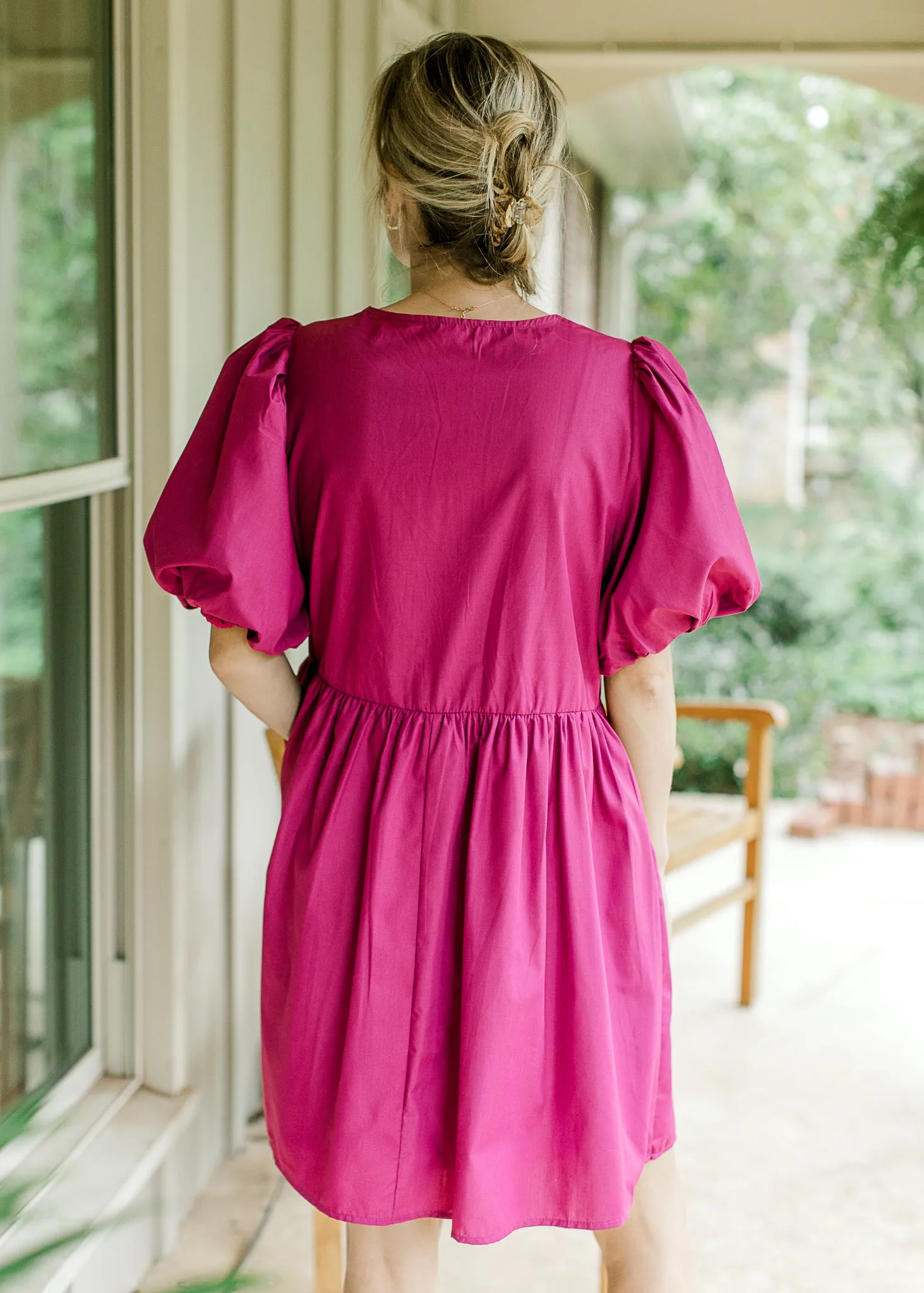 Magenta Bows Dress