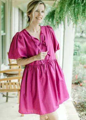 Magenta Bows Dress