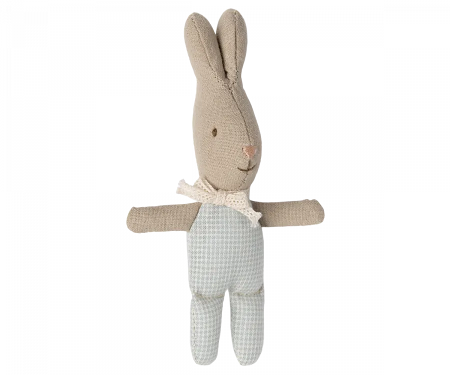 Maileg MY Rabbit (Light Blue Check)