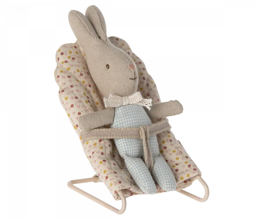 Maileg MY Rabbit (Light Blue Check)