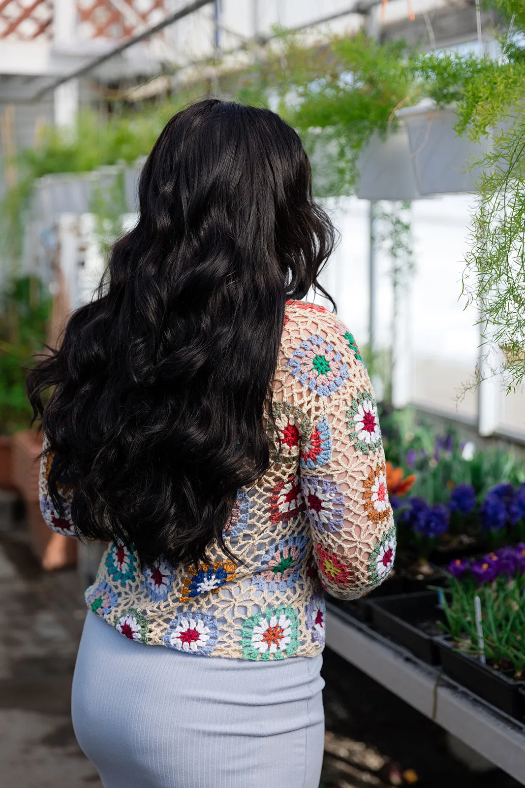 Maren Colorful Crochet Cardigan