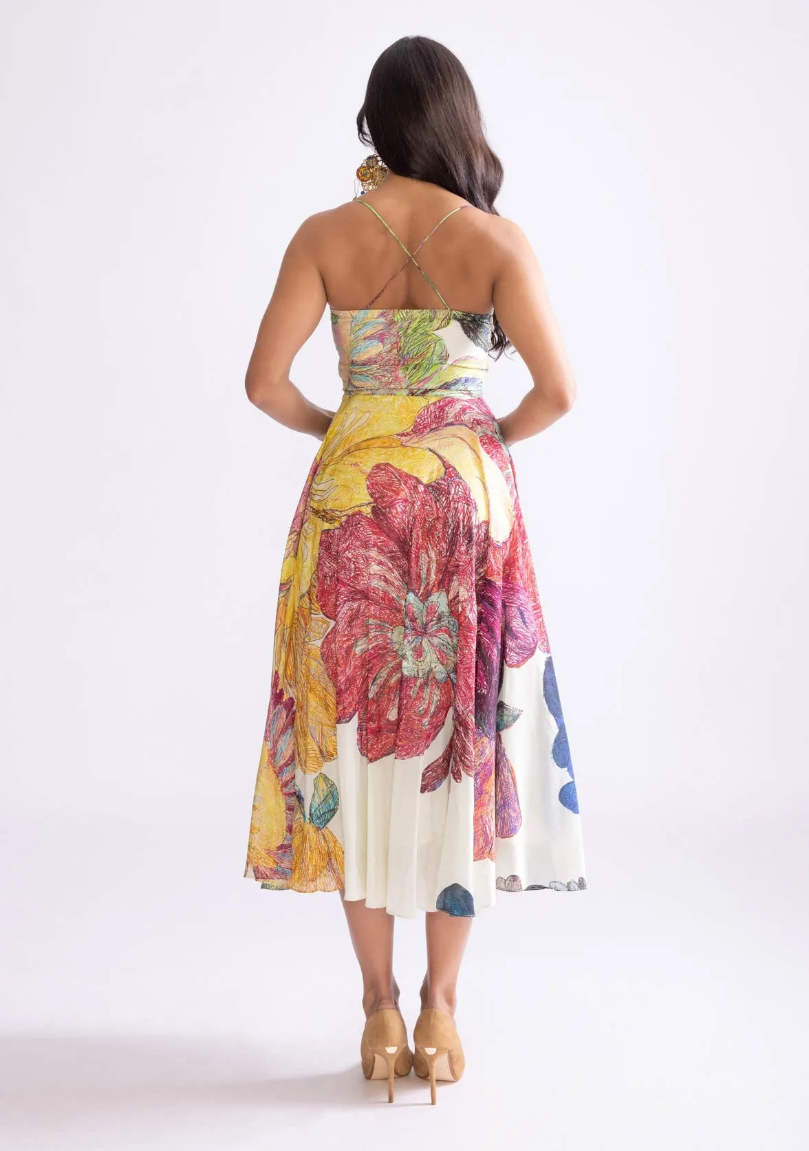 Marilyn daisy print dress