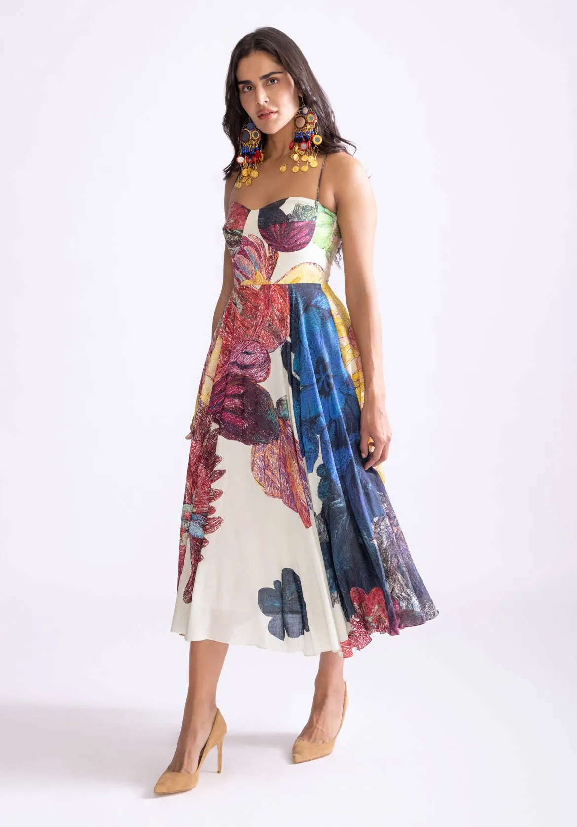 Marilyn daisy print dress