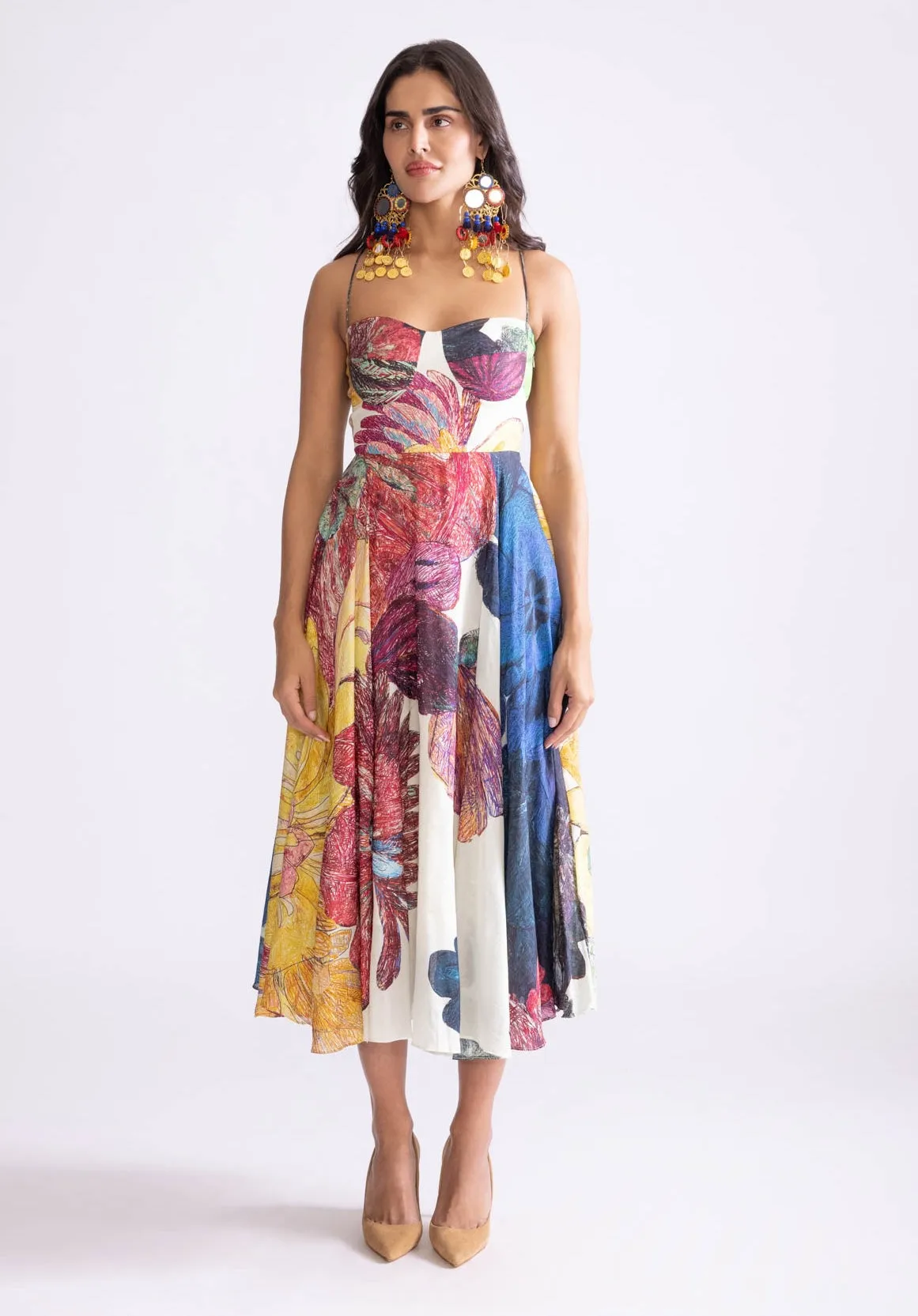 Marilyn daisy print dress