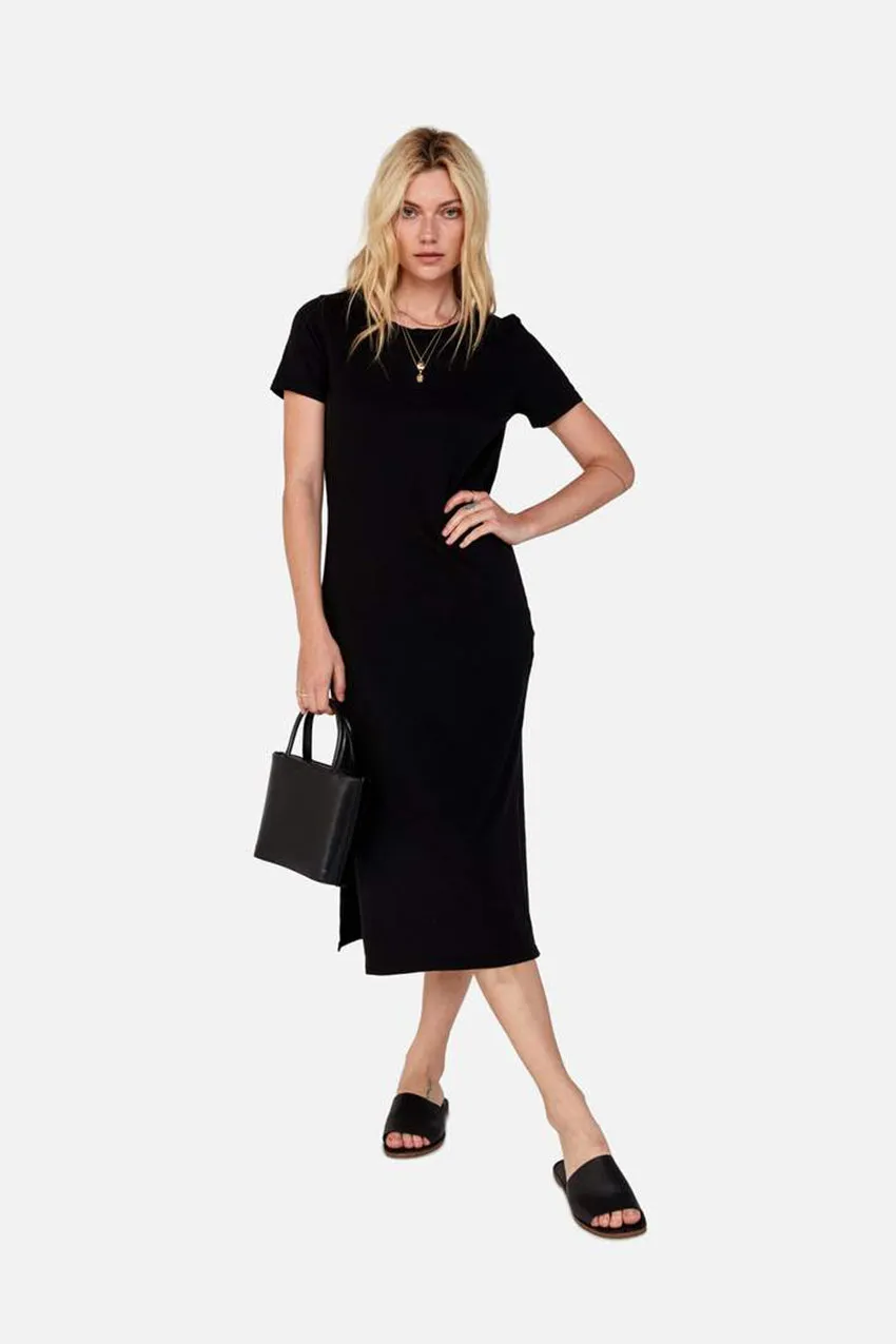 MATE The Label Dana Midi Dress (Black)