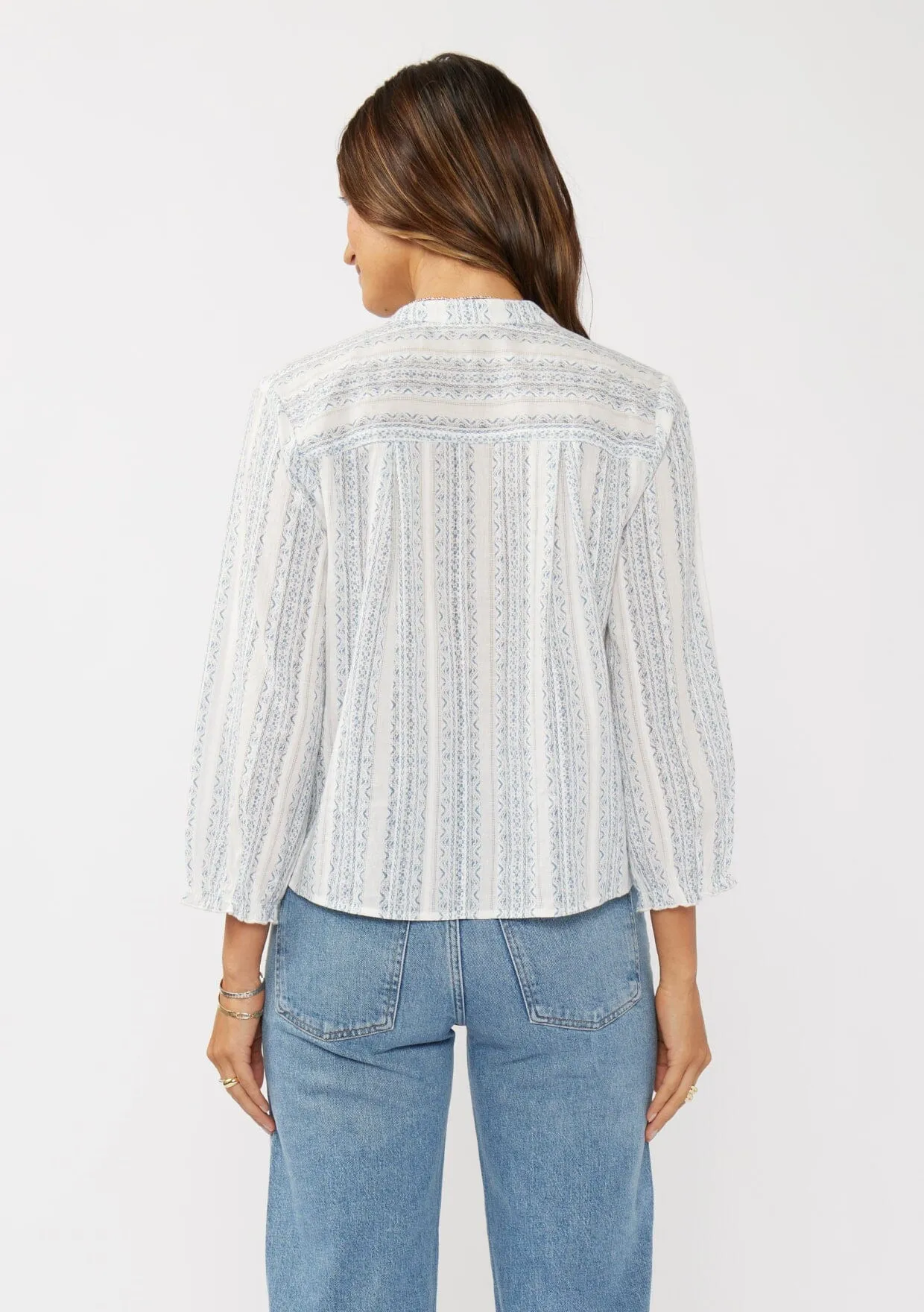 Medina Tie Front Blouse