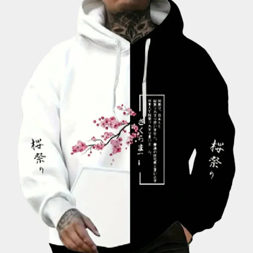 Men's Bradley Casual Printed Hoodie