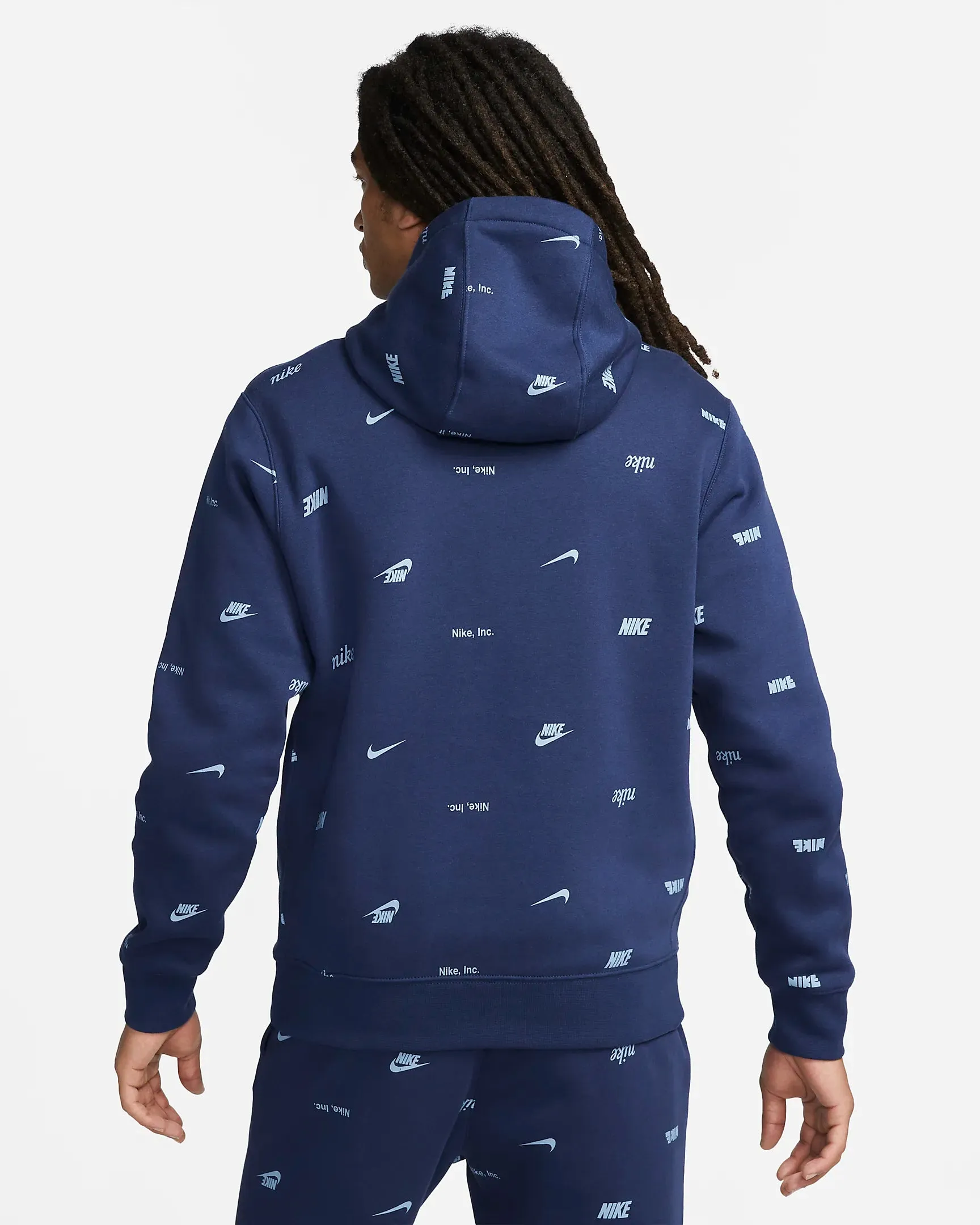 Men's Club Fleece All-Over Print Pullover Hoodie