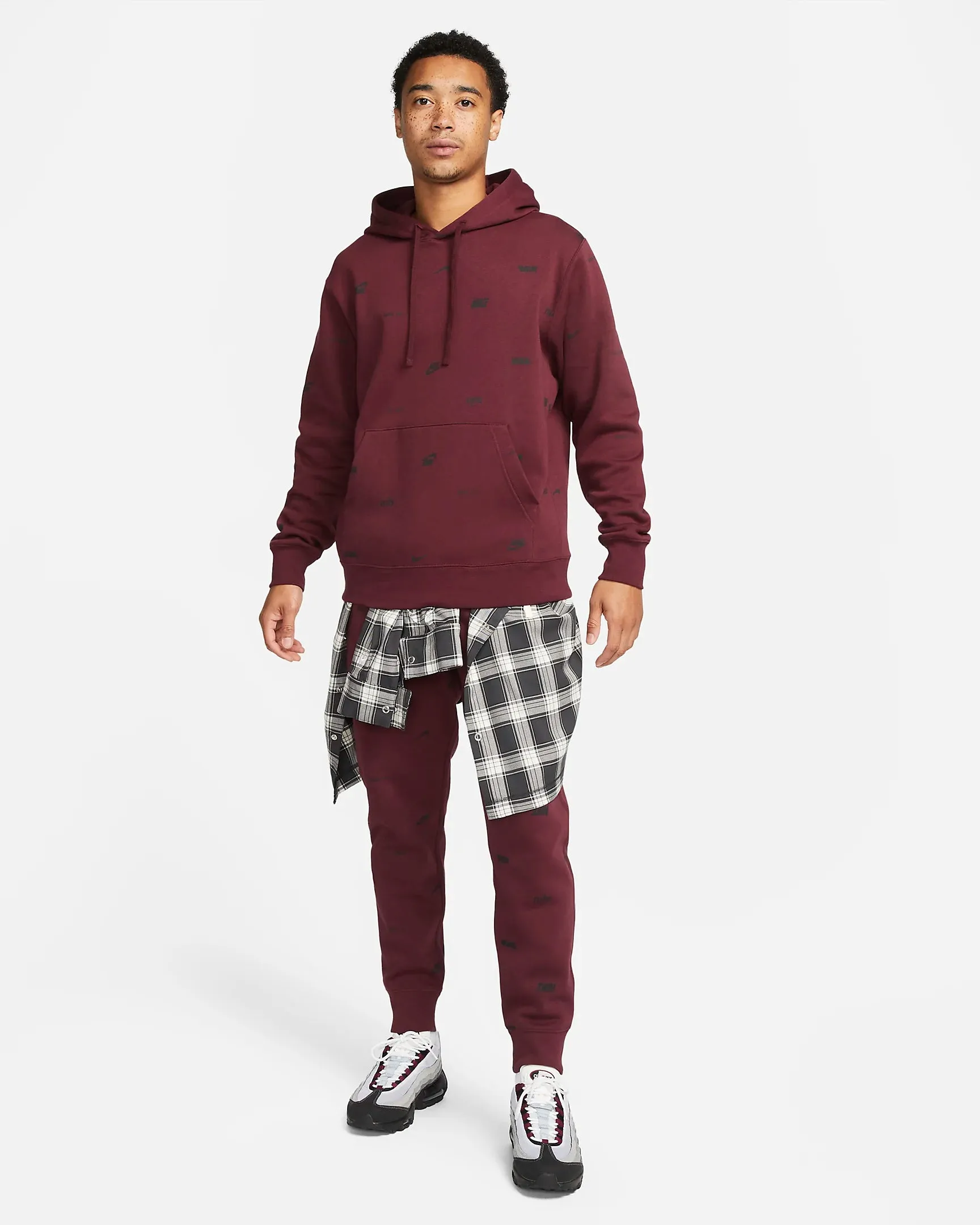 Men's Club Fleece All-Over Print Pullover Hoodie