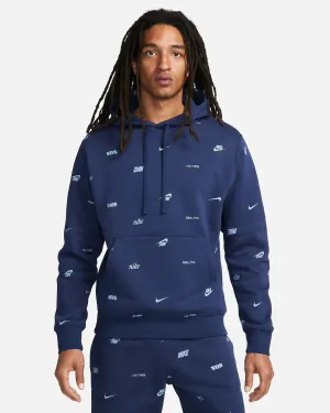 Men's Club Fleece All-Over Print Pullover Hoodie