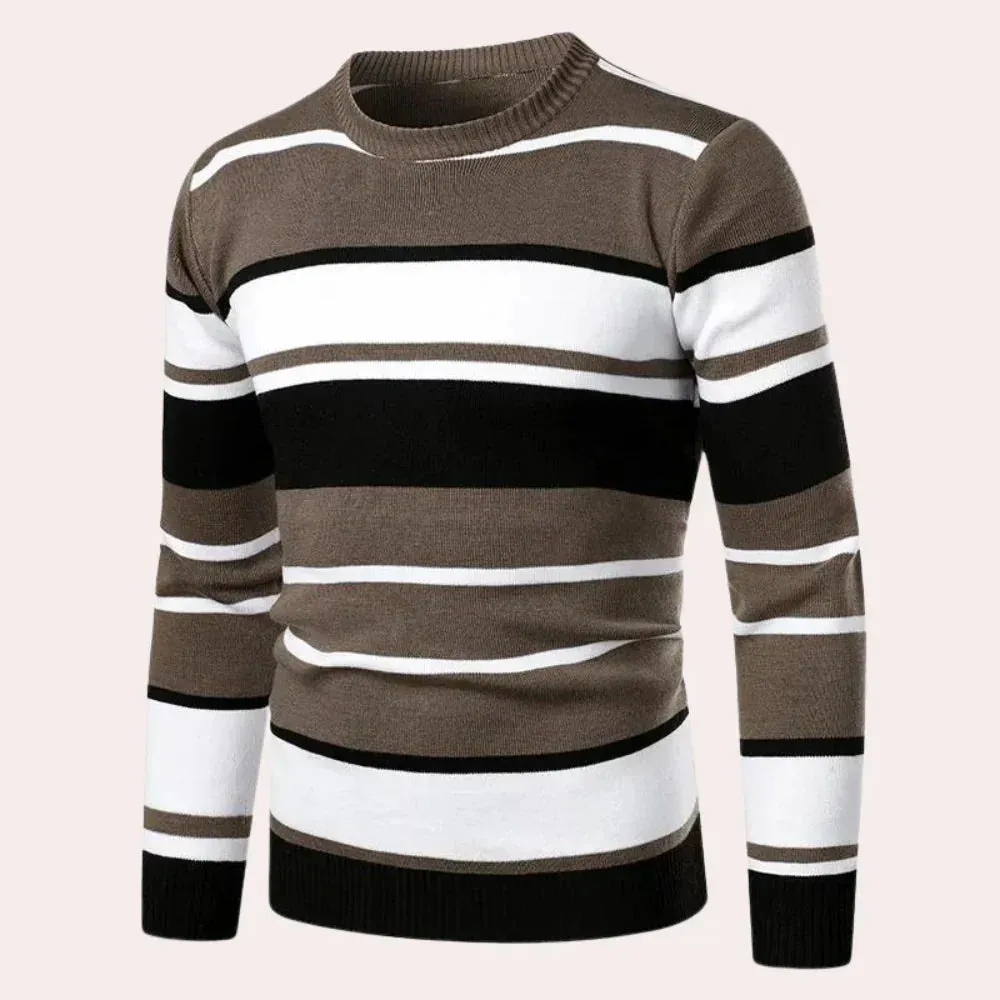 Men's MELIKO Casual Striped Sweater