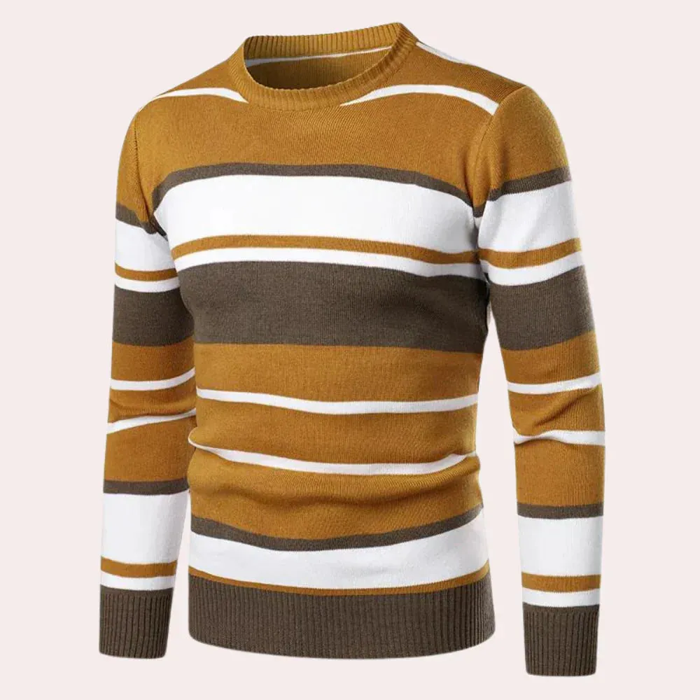 Men's MELIKO Casual Striped Sweater