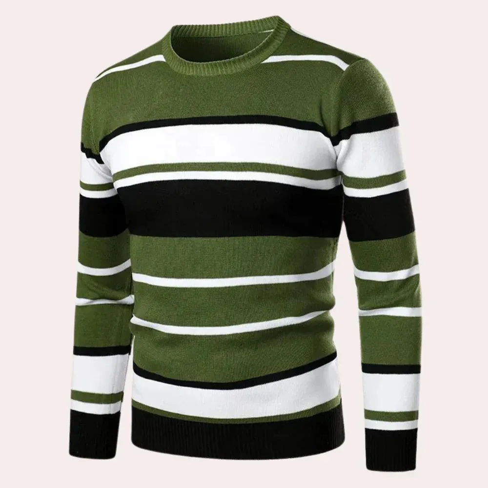 Men's MELIKO Casual Striped Sweater
