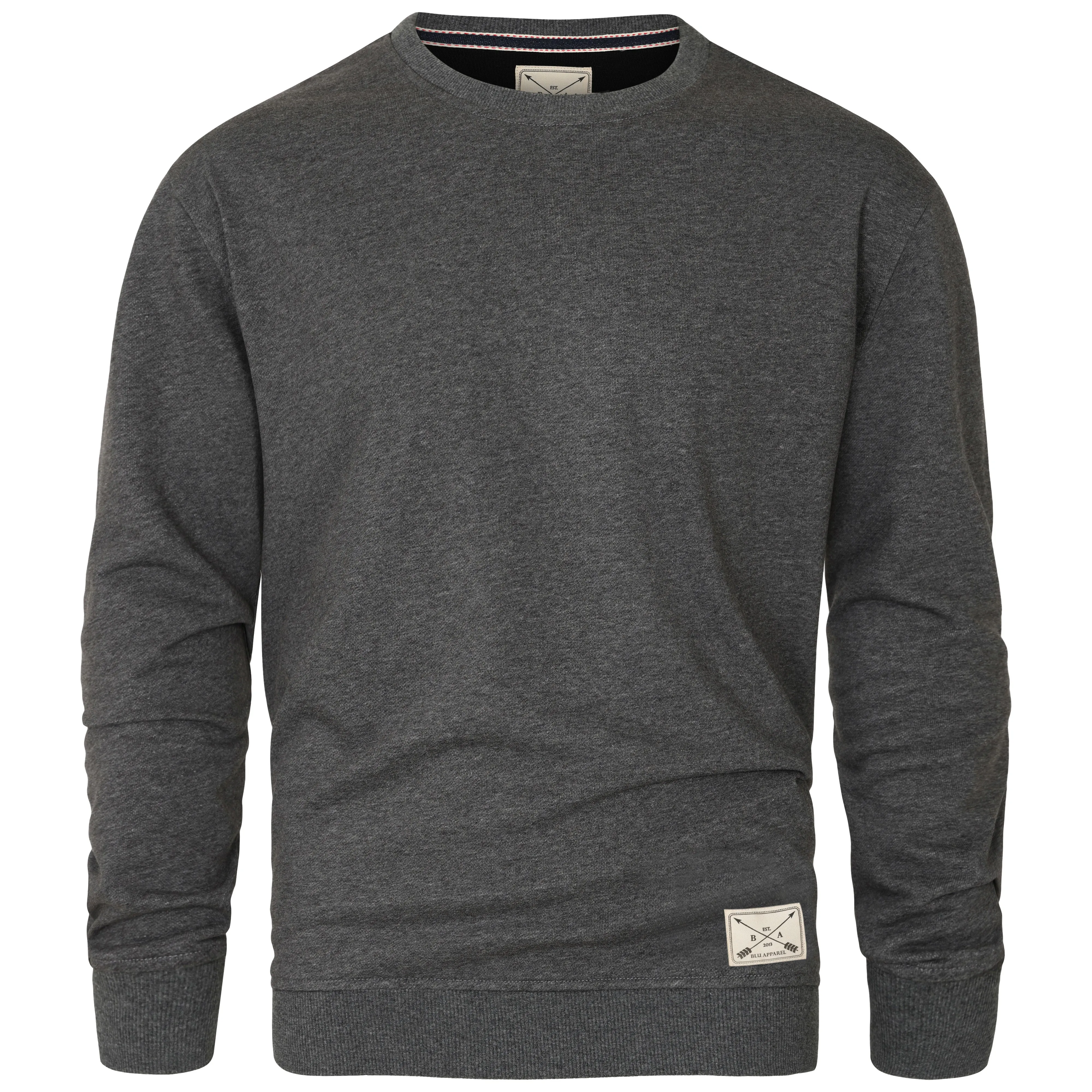 Men's Premium Cotton Crew Neck Sweater - Blue