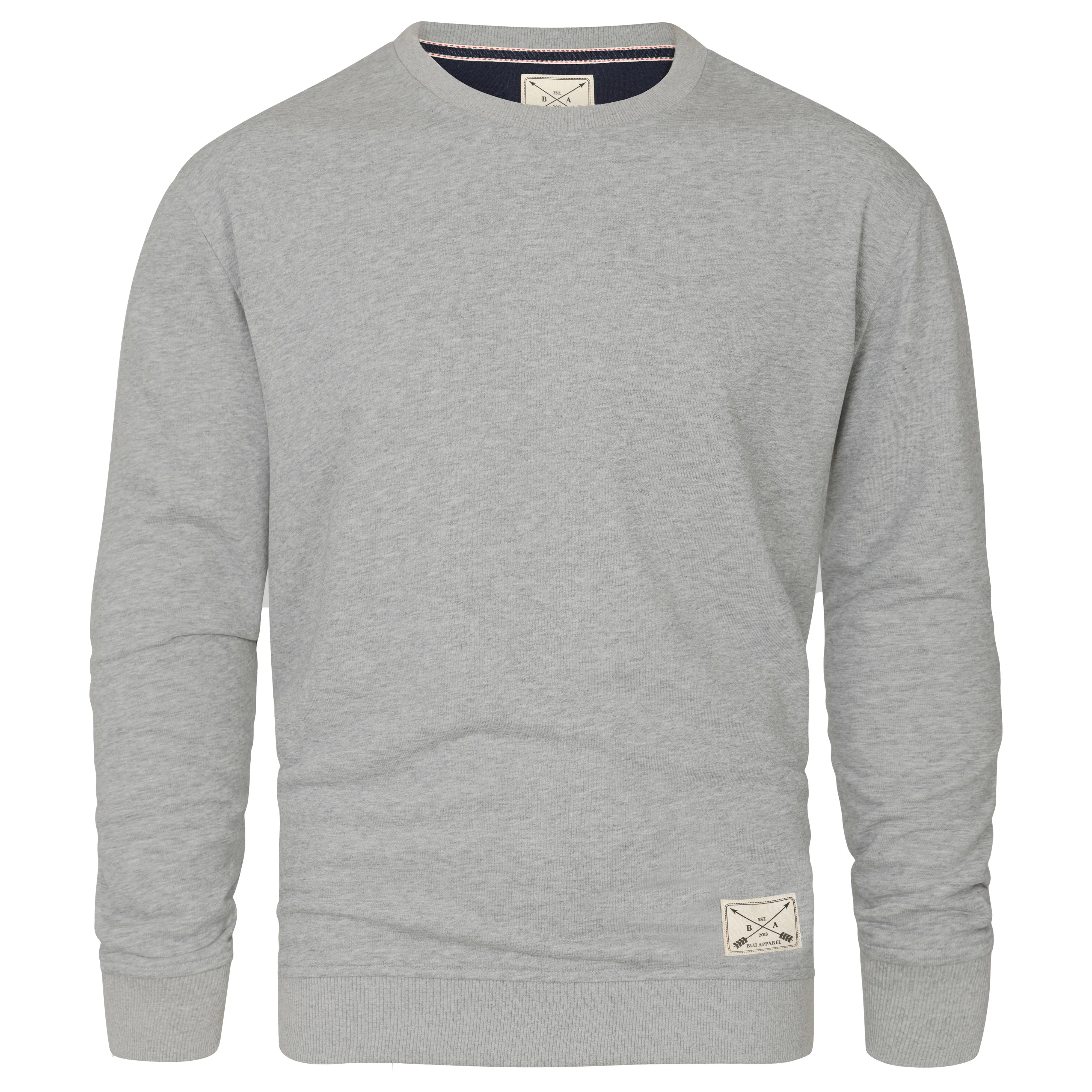 Men's Premium Cotton Crew Neck Sweater - Blue