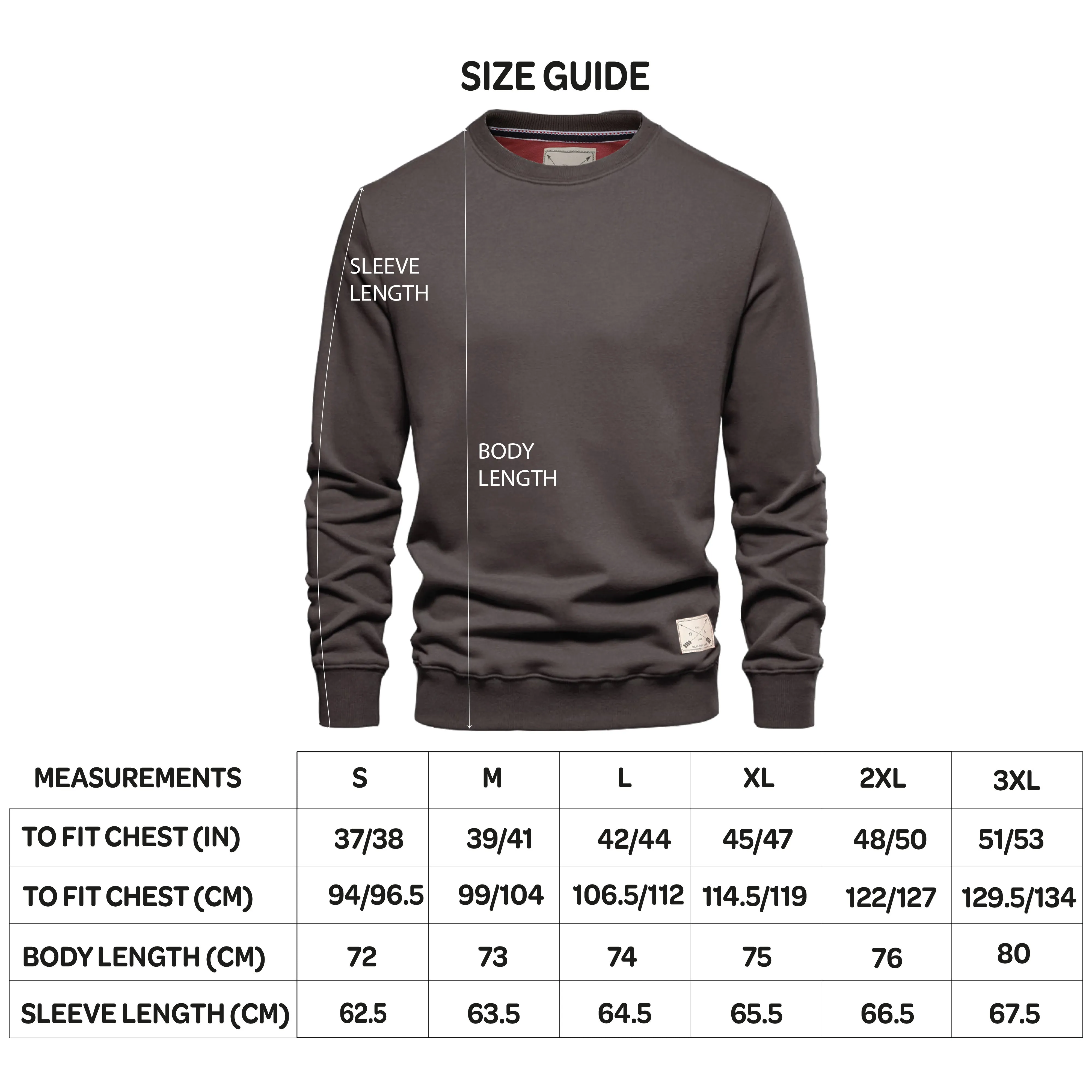 Men's Premium Cotton Crew Neck Sweater - Blue