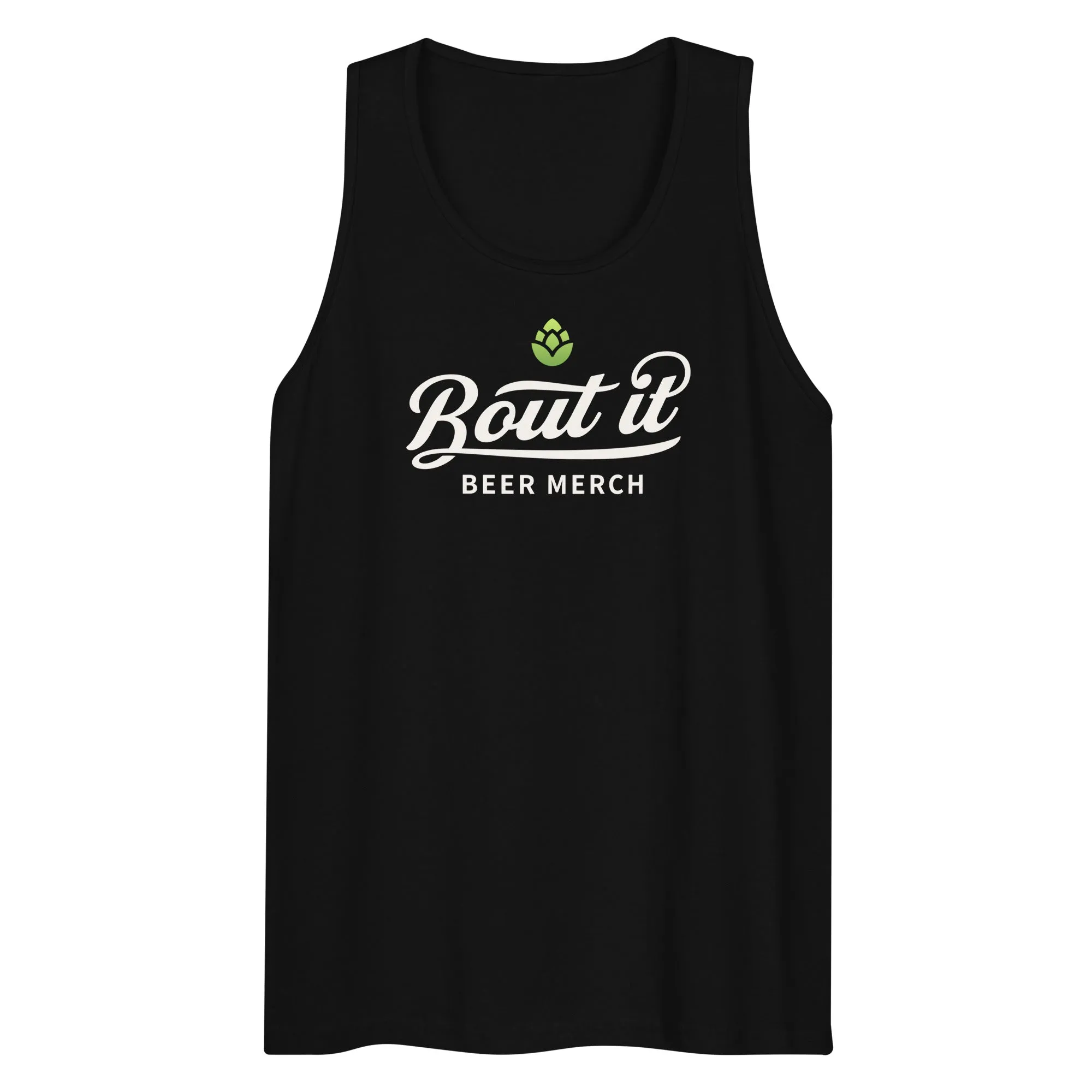 Men's Premium Cotton Tank Top | Light logo