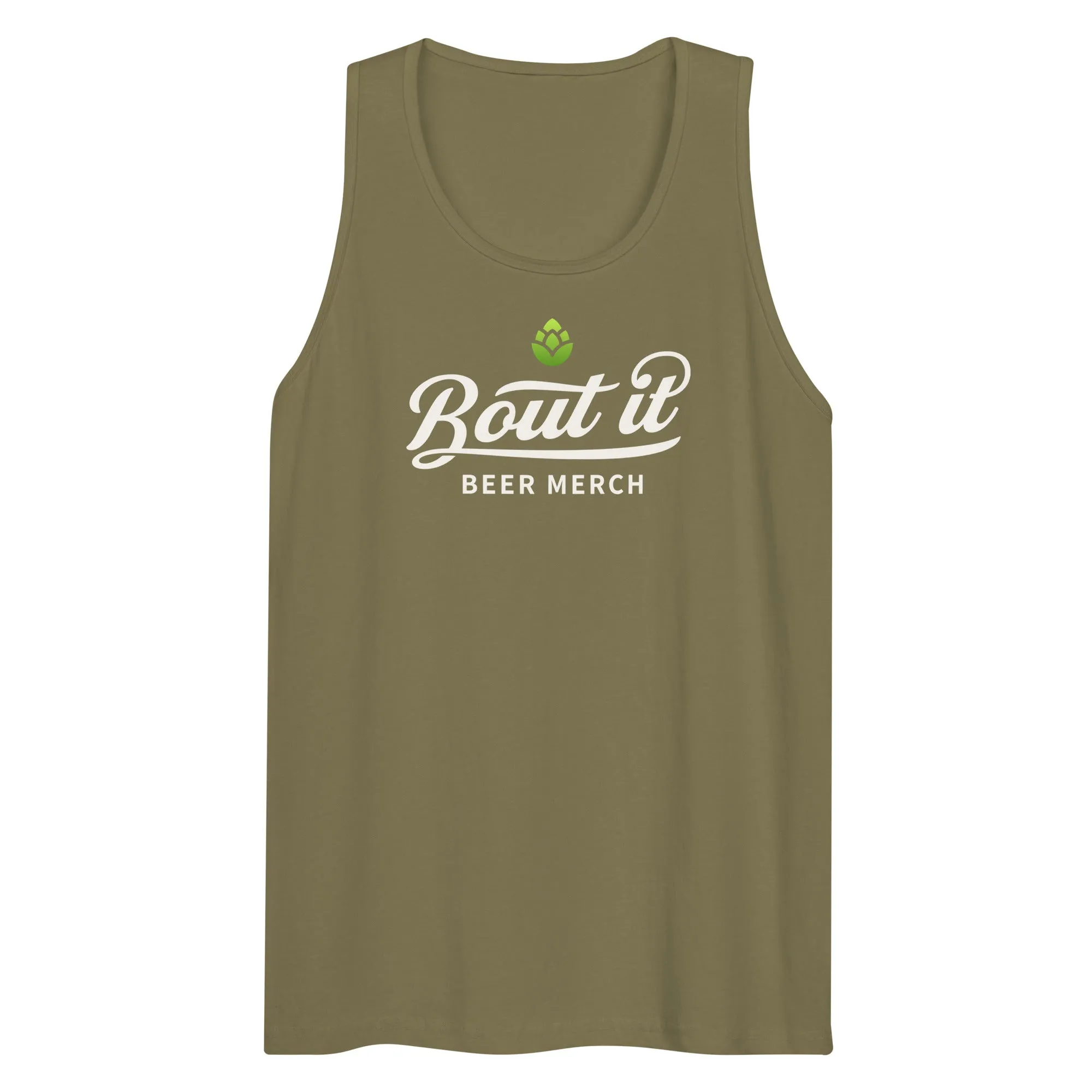 Men's Premium Cotton Tank Top | Light logo