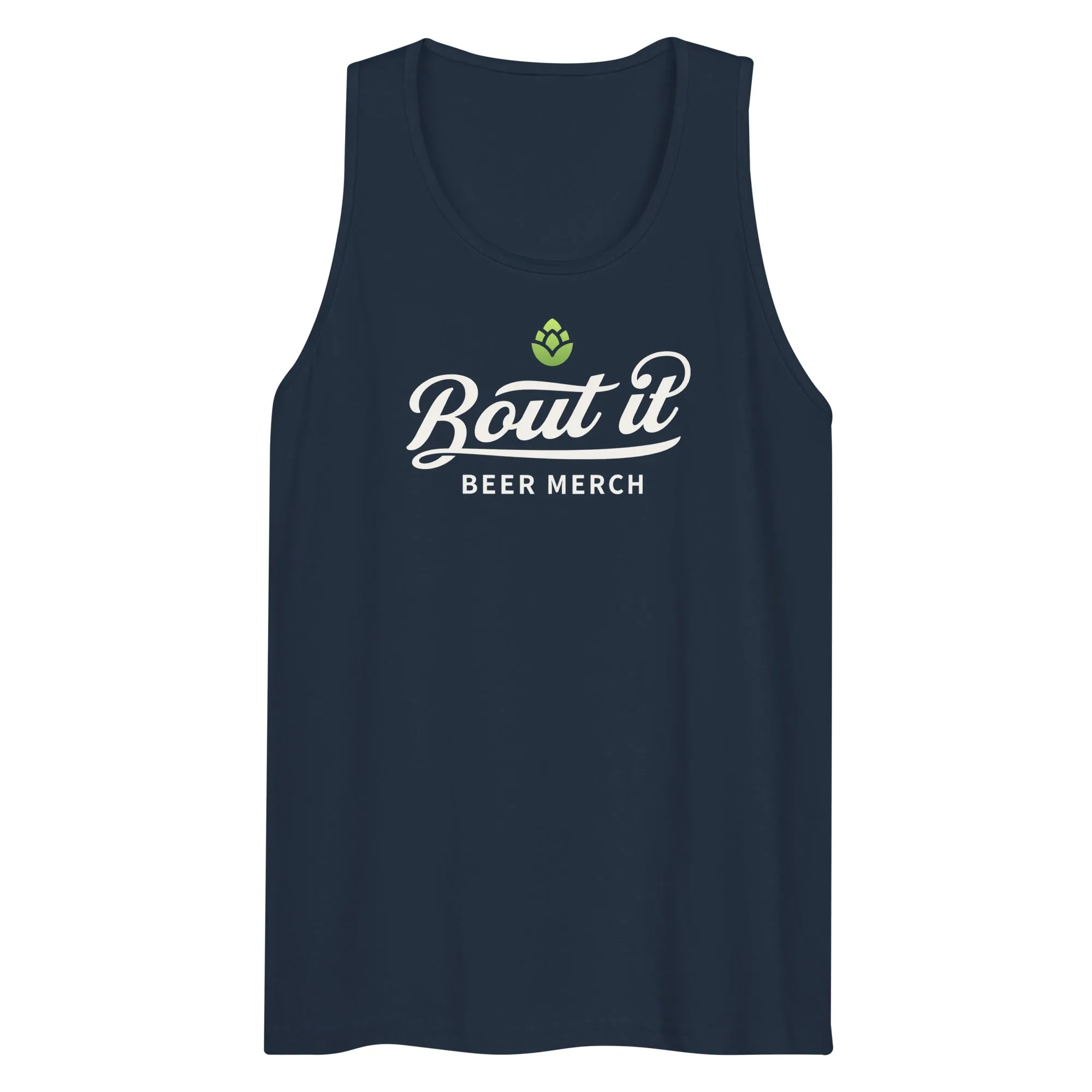 Men's Premium Cotton Tank Top | Light logo