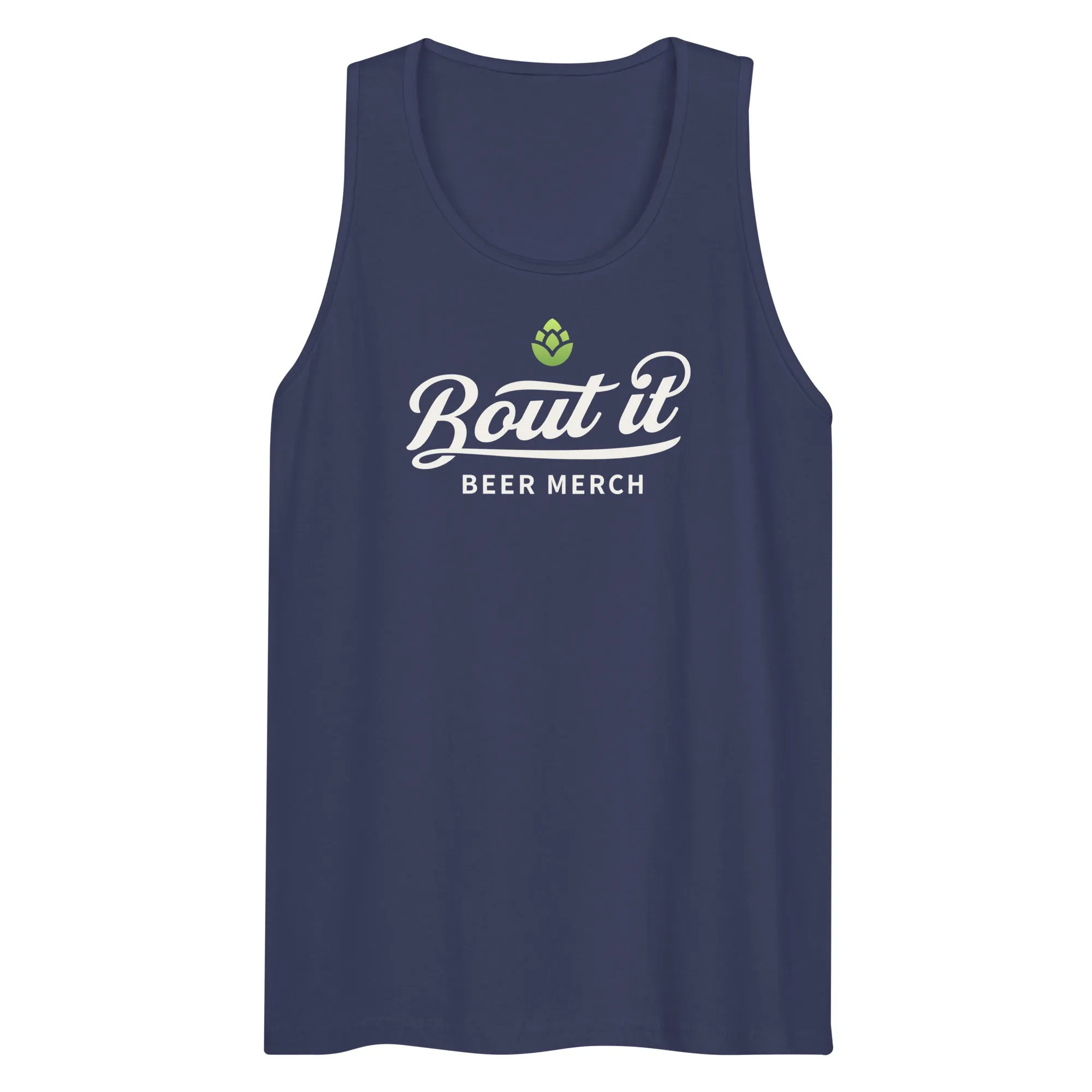 Men's Premium Cotton Tank Top | Light logo