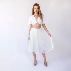 Midi-length Skirt  #3043