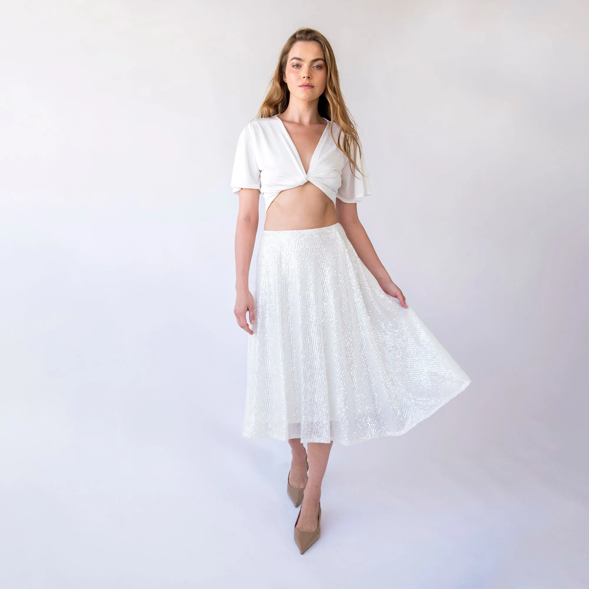 Midi-length Skirt  #3043
