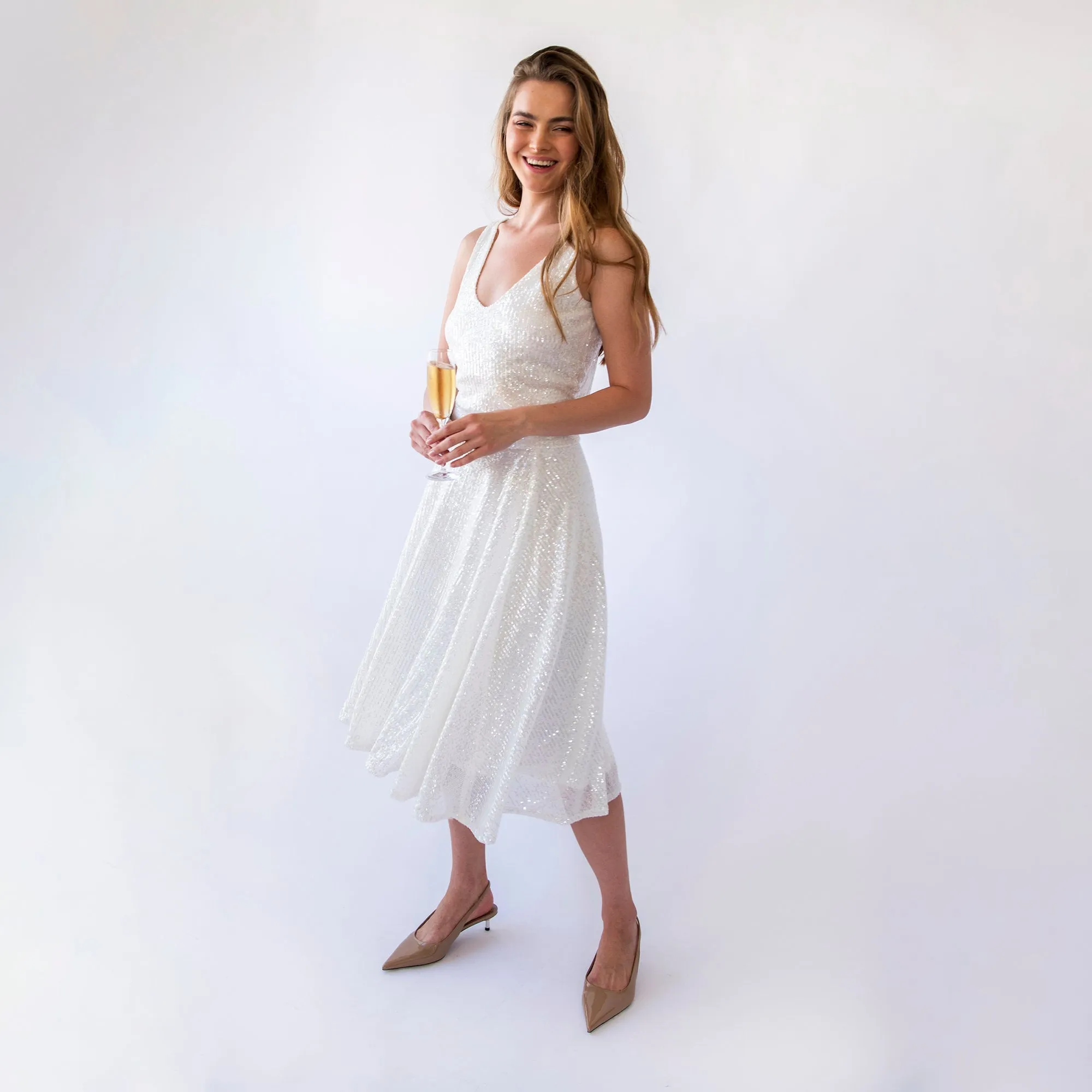Midi-length Skirt  #3043