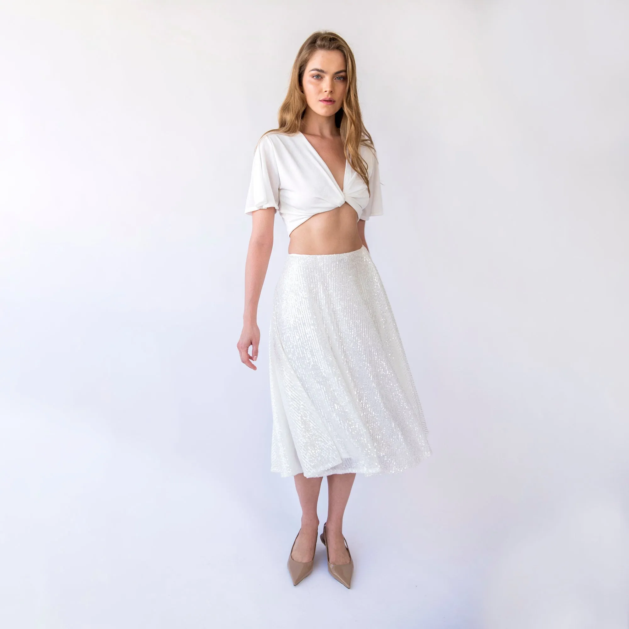 Midi-length Skirt  #3043