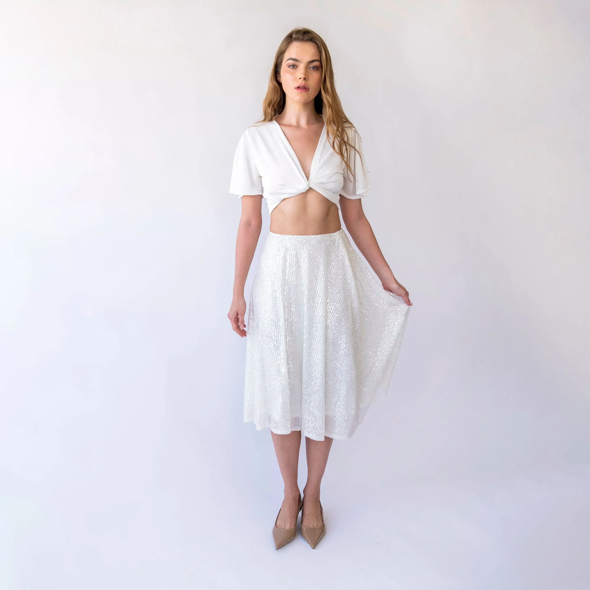 Midi-length Skirt  #3043