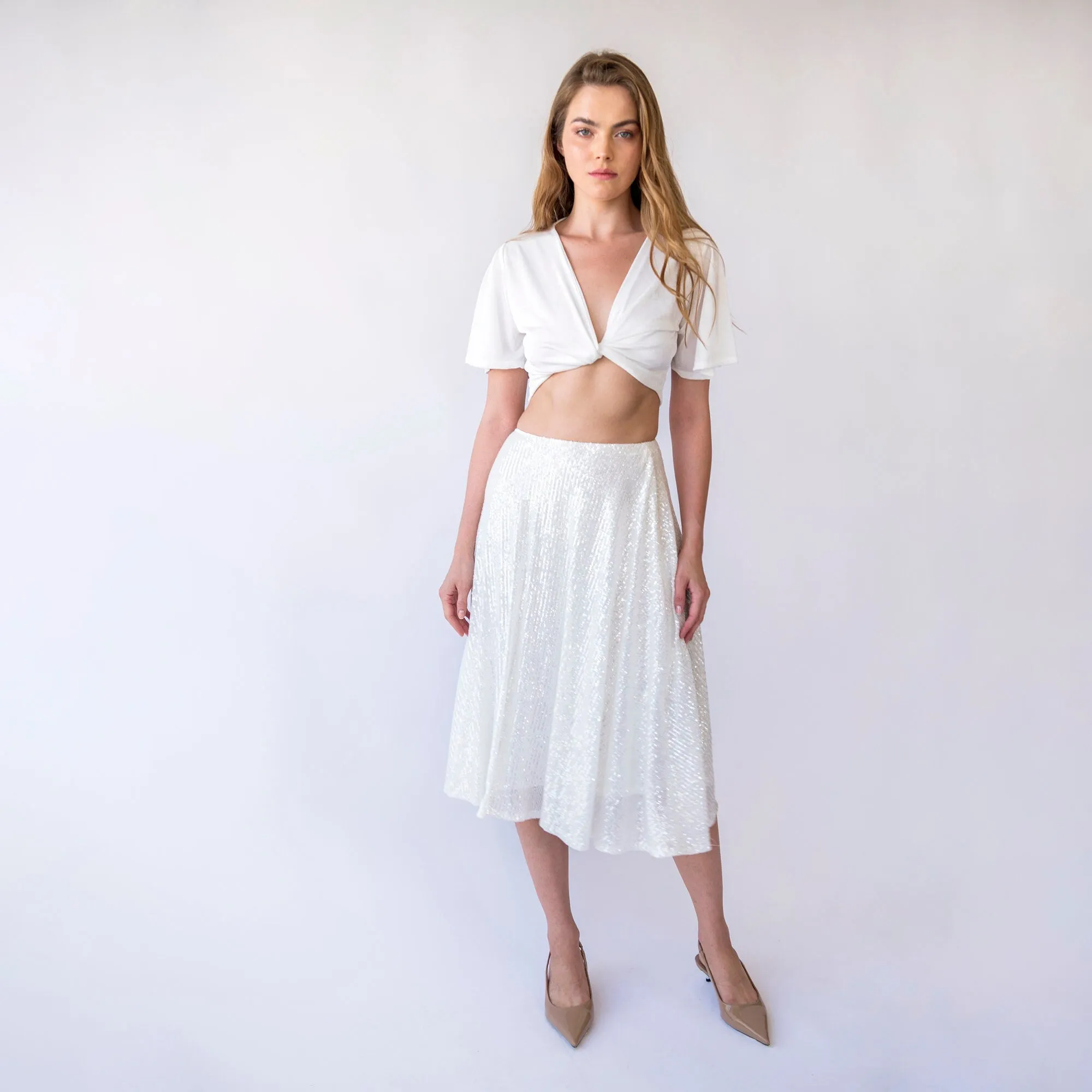 Midi-length Skirt  #3043