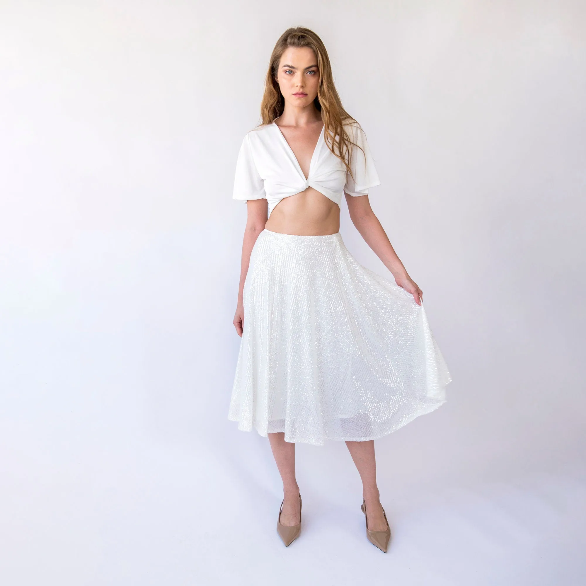 Midi-length Skirt  #3043