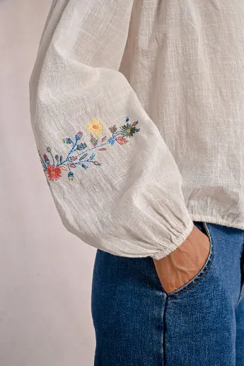 Molly Bracken Embroidered Boho Blouse