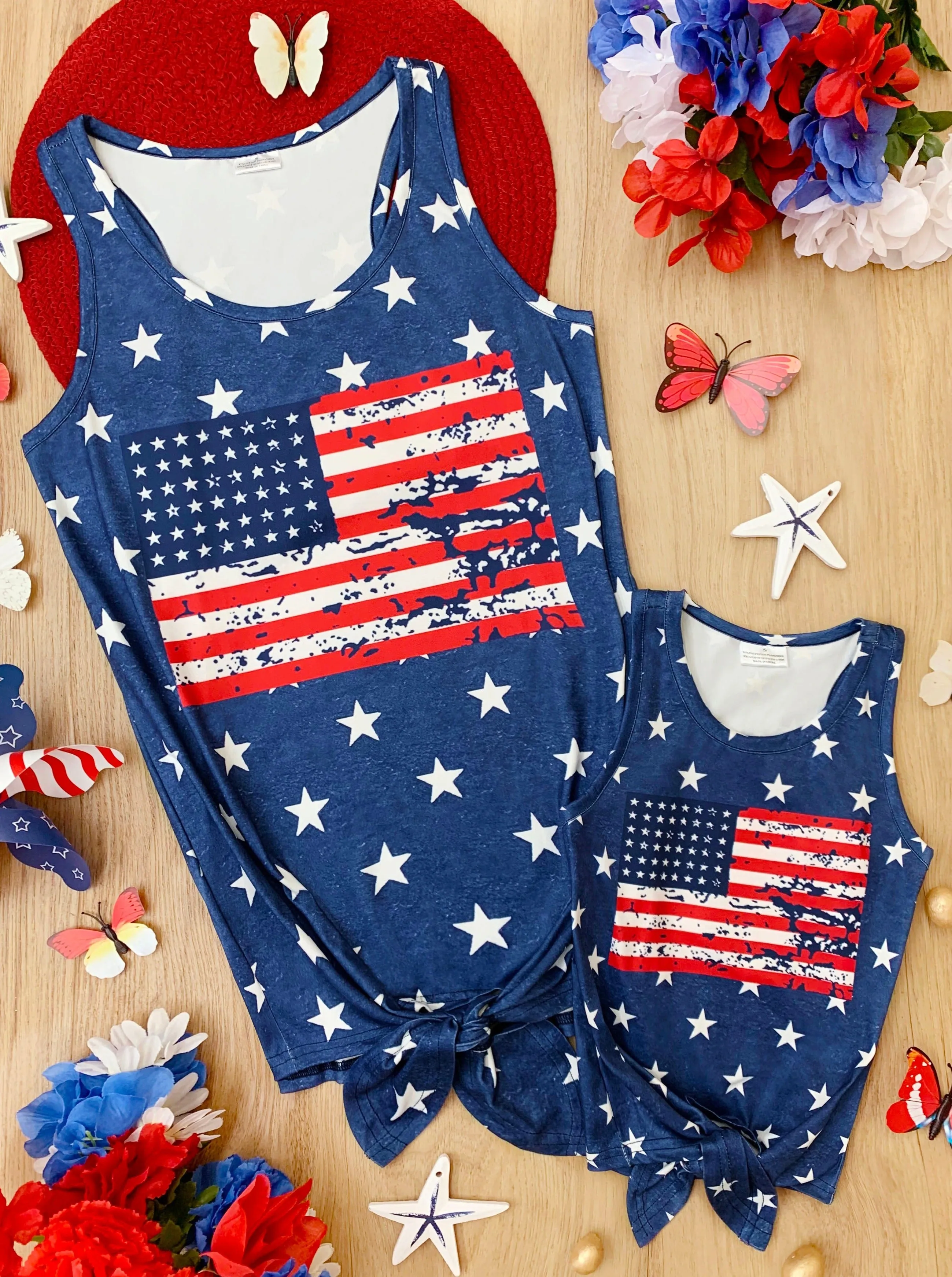 Mommy and Me Star Spangled Style Tank Top