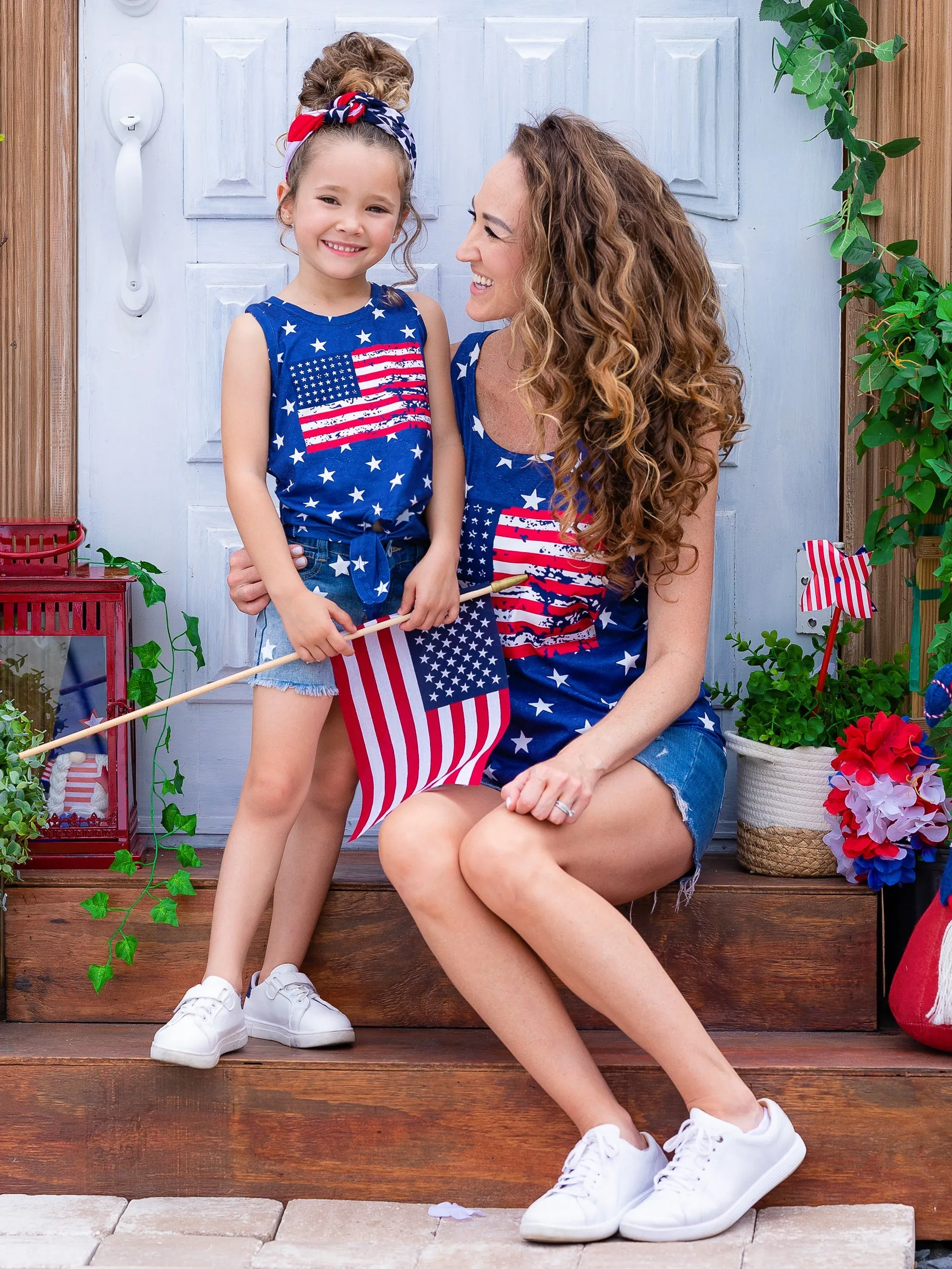 Mommy and Me Star Spangled Style Tank Top