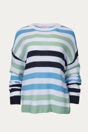 MULTICOLOR STRIPED KNIT SWEATER