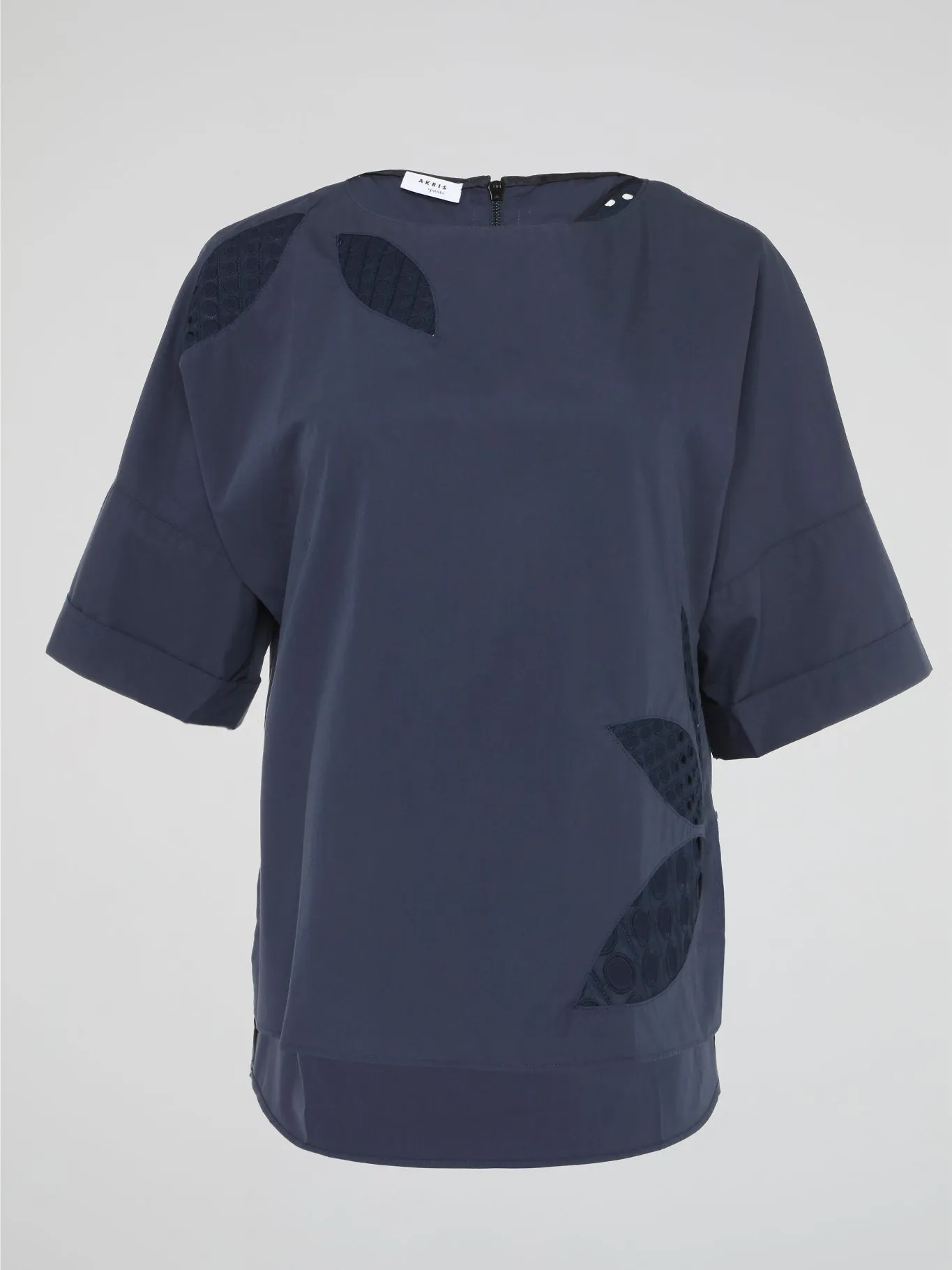 Navy Half Sleeve Top