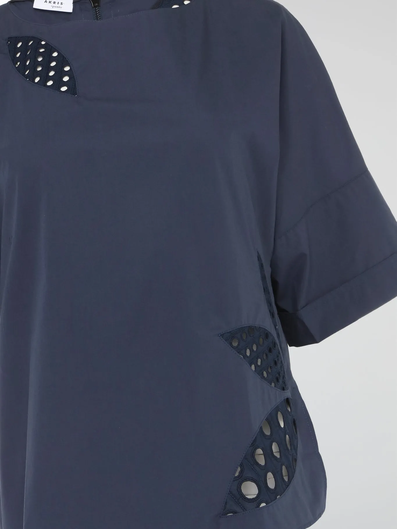 Navy Half Sleeve Top