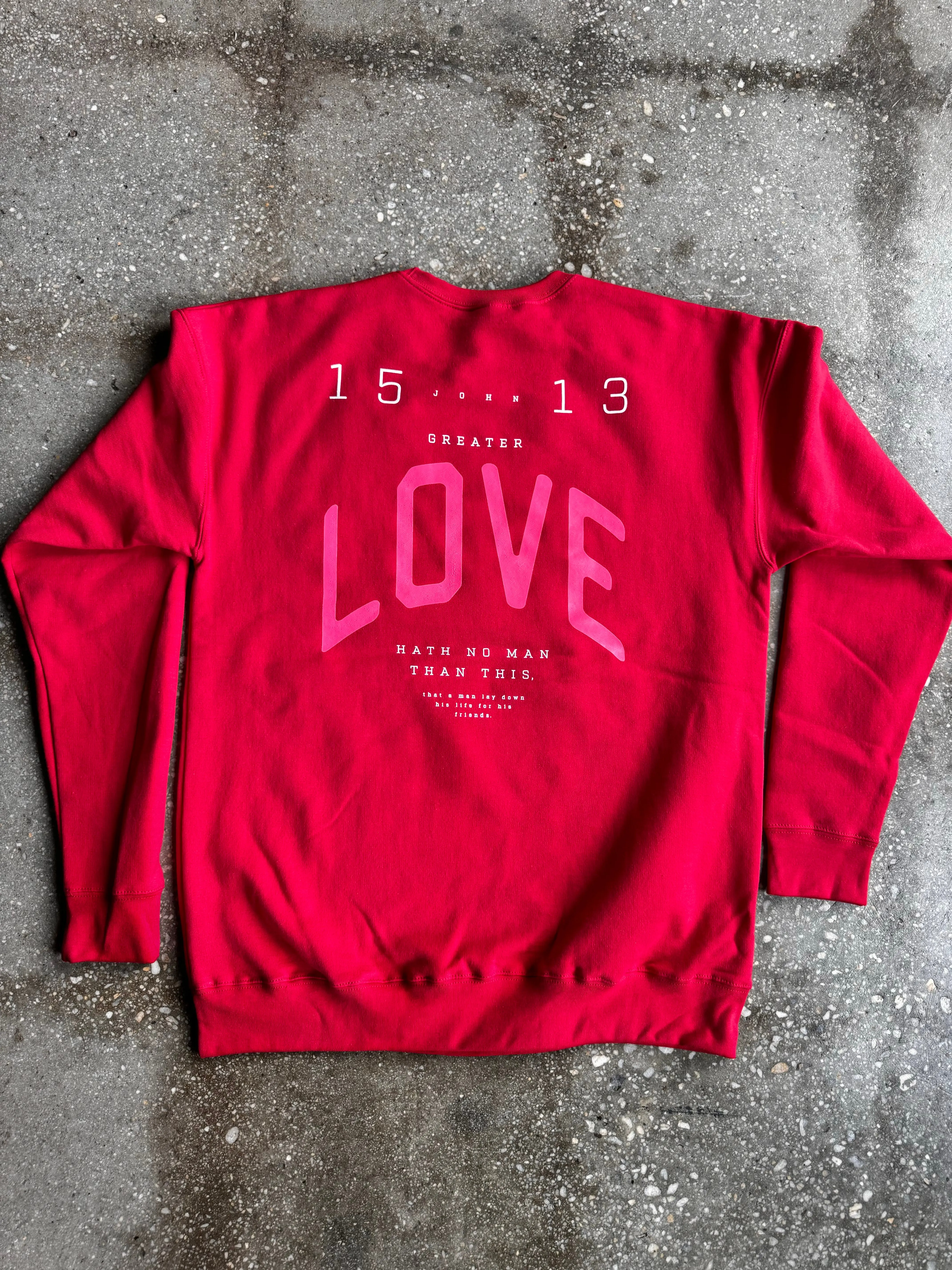 No Greater Love Adult Drop Shoulder Sweatshirt