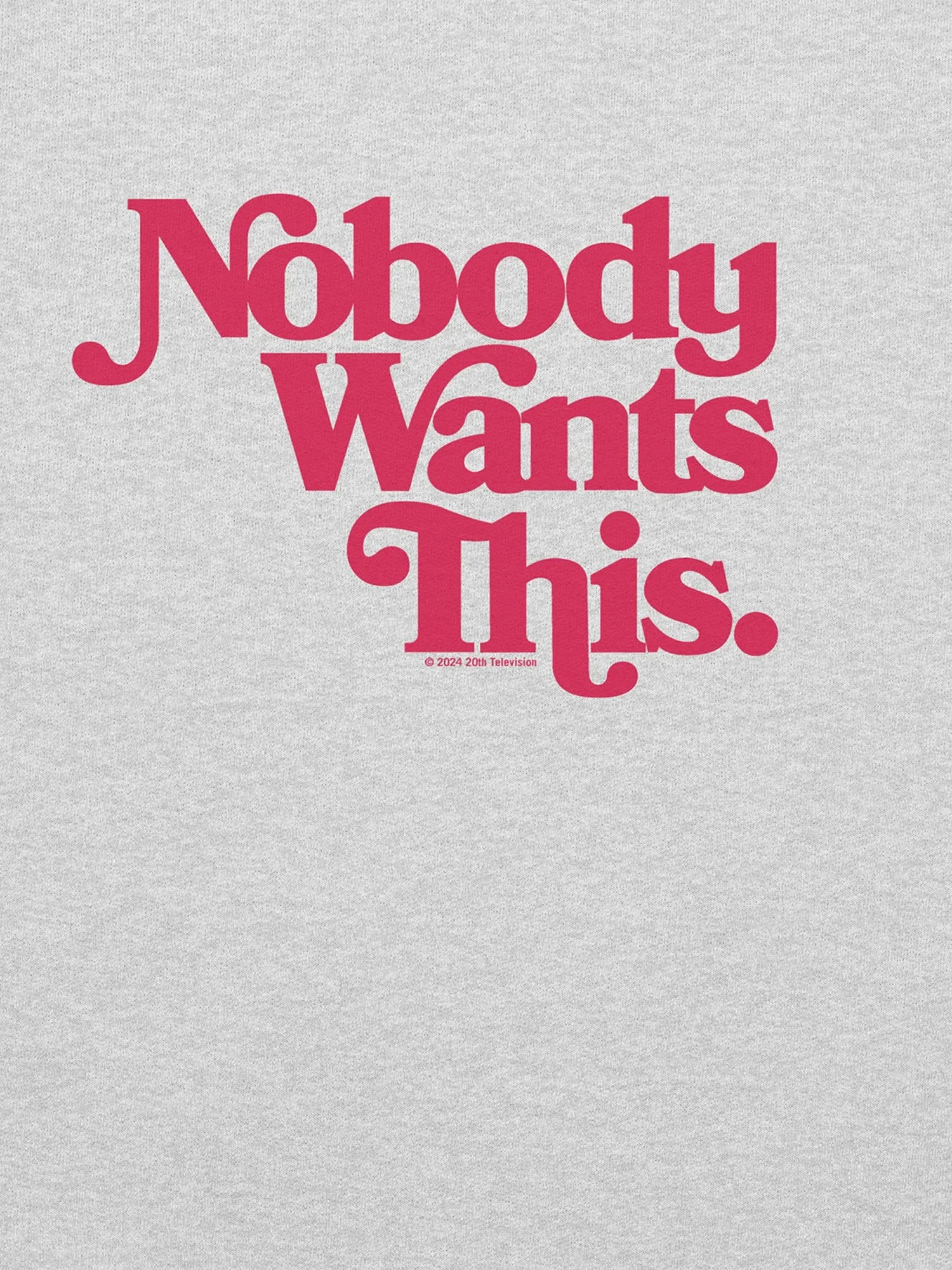 Nobody Wants This Logo Crewneck Sweatshirt