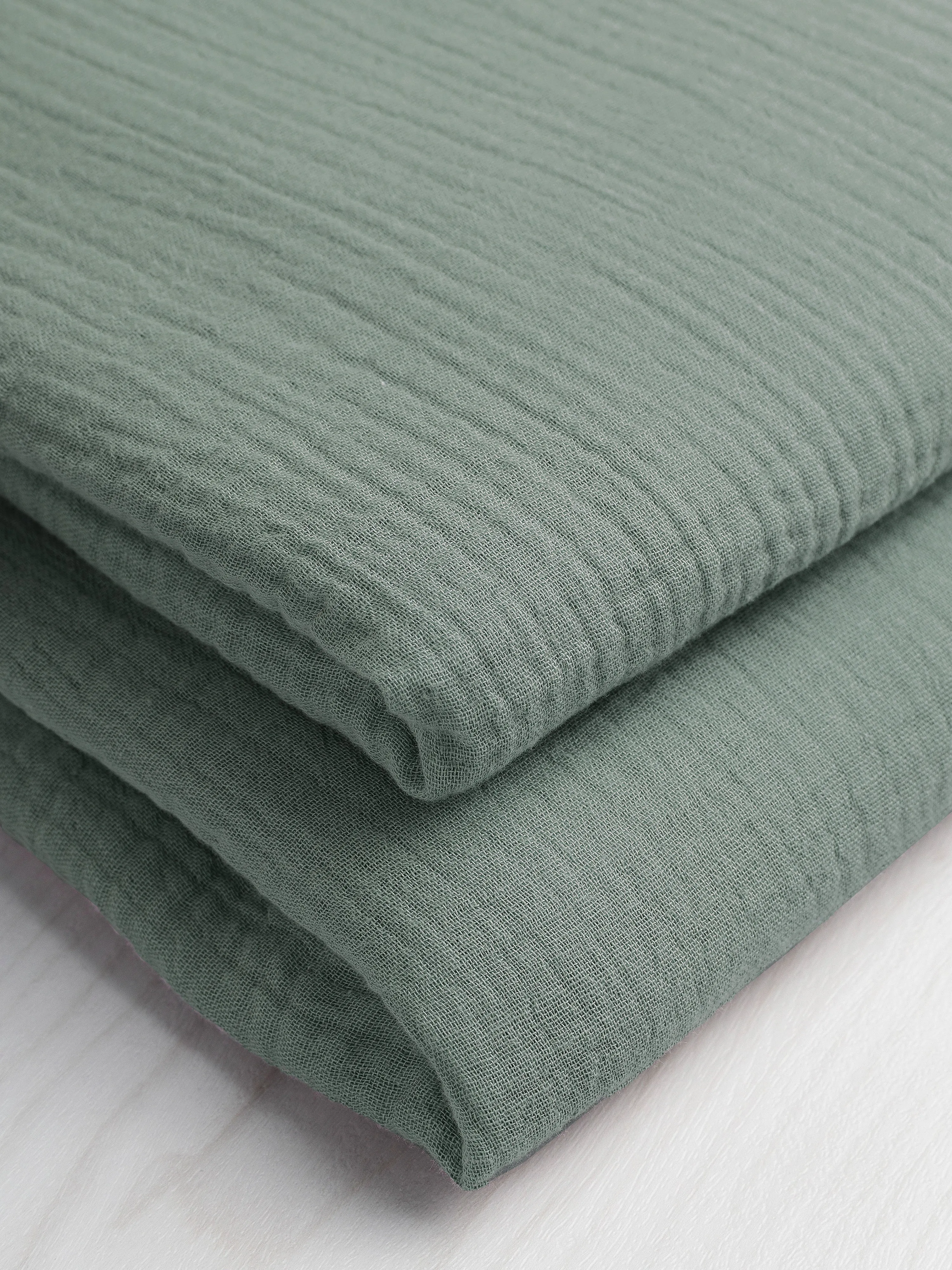 Organic Cotton Double Gauze - Sage Green