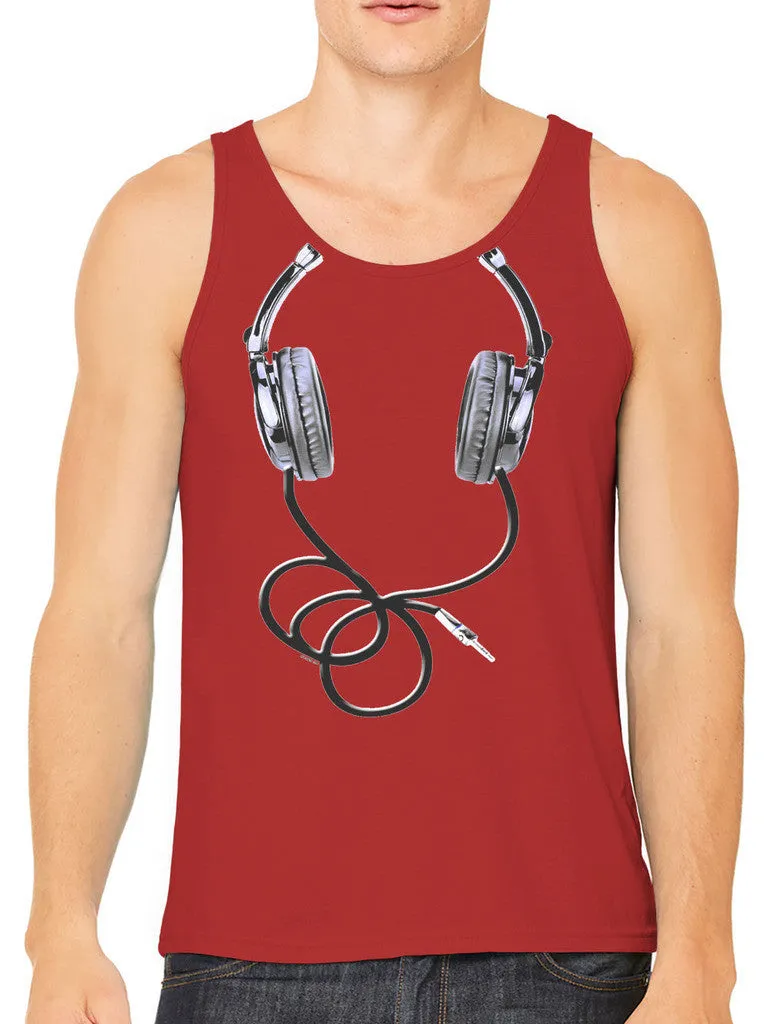 Over Size Headphones Men's Tank Top