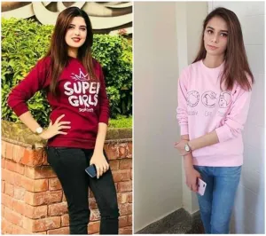 Pack of 2 Maroon Super Dont Cry Pink Obsessive Cat Disorder Printed Sweatshirts For Womens