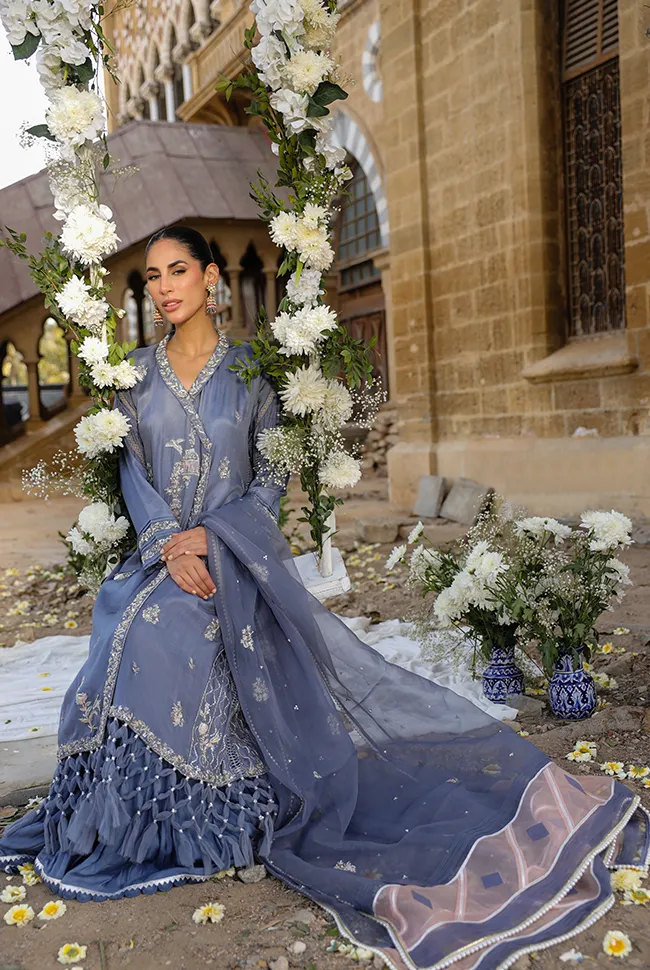 Pakistani Wedding Dress in Angrakha and Lehenga Style