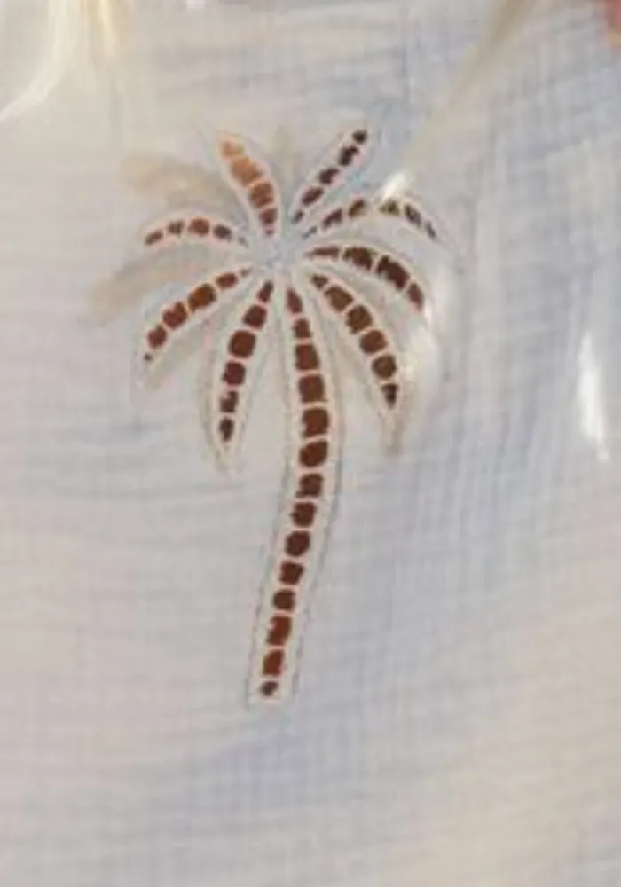 Palm Blouse - White