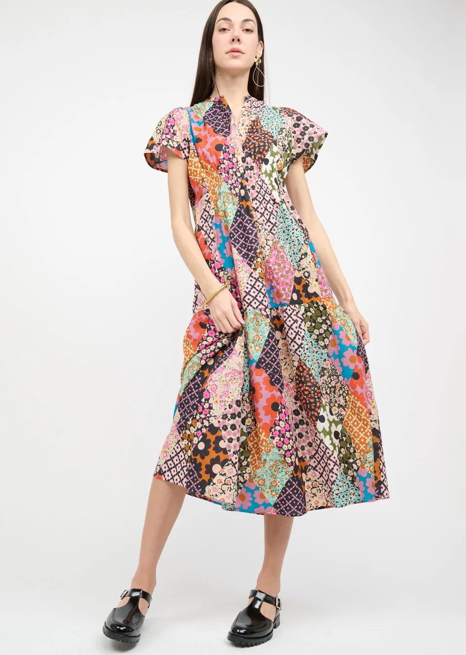 Patched Up Dress (Multi)