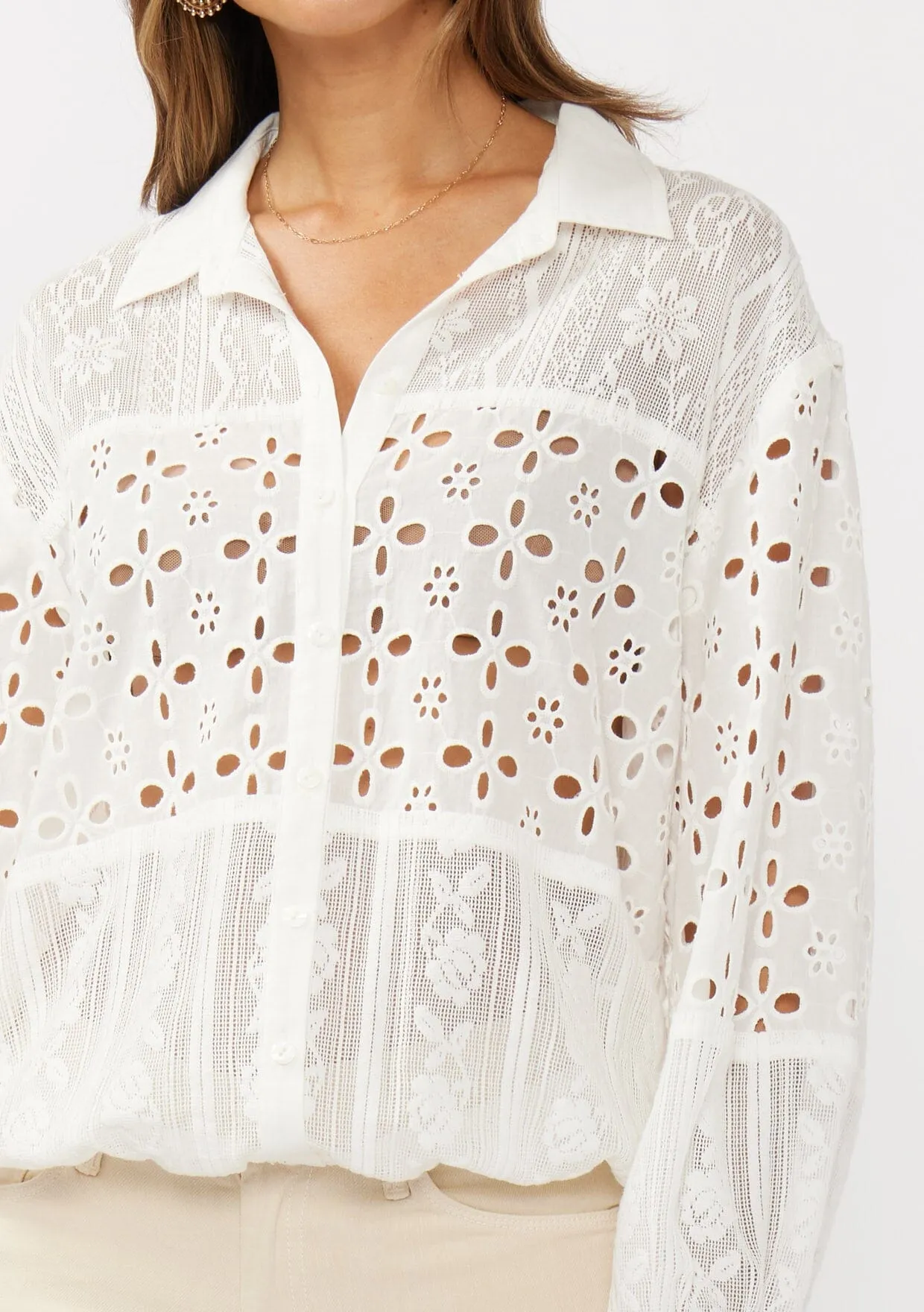 Patchwork Lace Shirt
