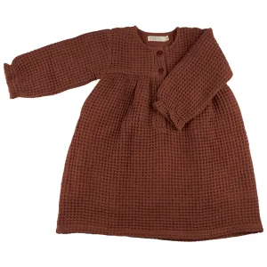 Pigeon  Organics Waffle Day Dress - Mocha
