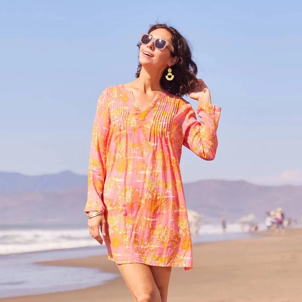 Pintuck Beach Coverup